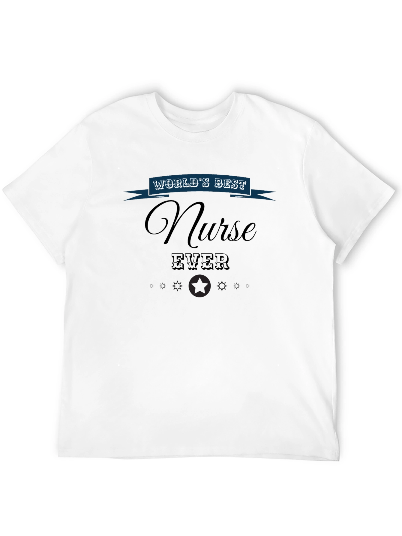 Worlds Best Nurse Ever Graphic Tee - Black