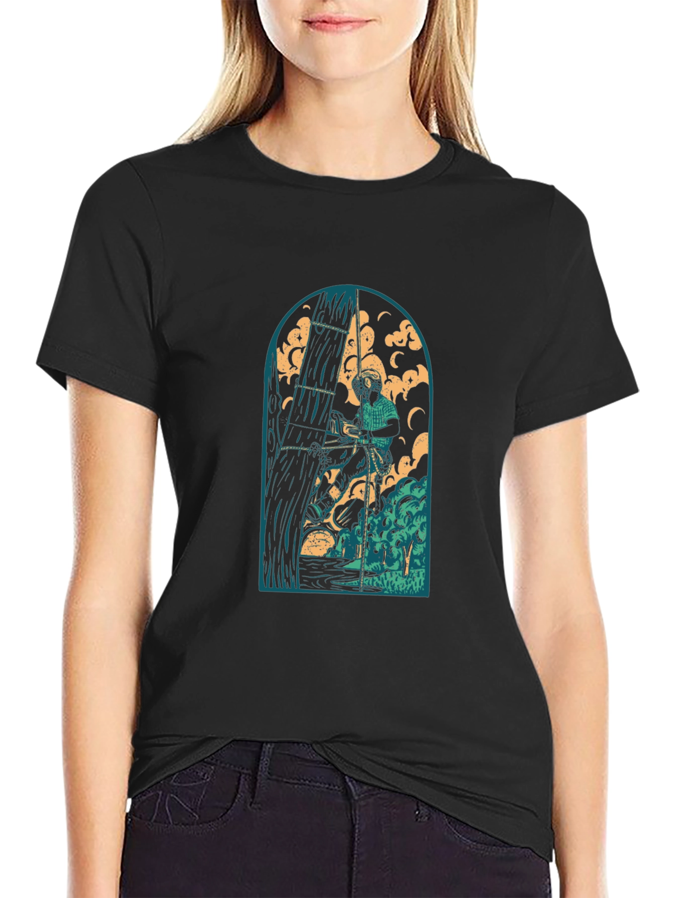 Arborist Graphic Tee - Black Cotton T-Shirt