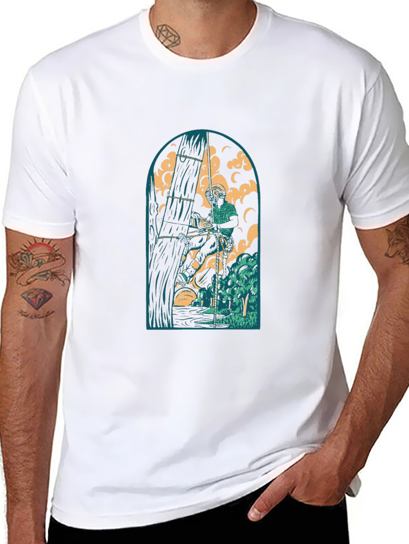 Arborist Graphic Tee - Black Cotton T-Shirt