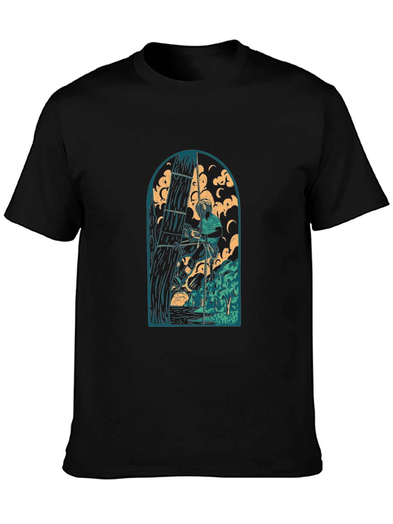 Arborist Graphic Tee - Black Cotton T-Shirt