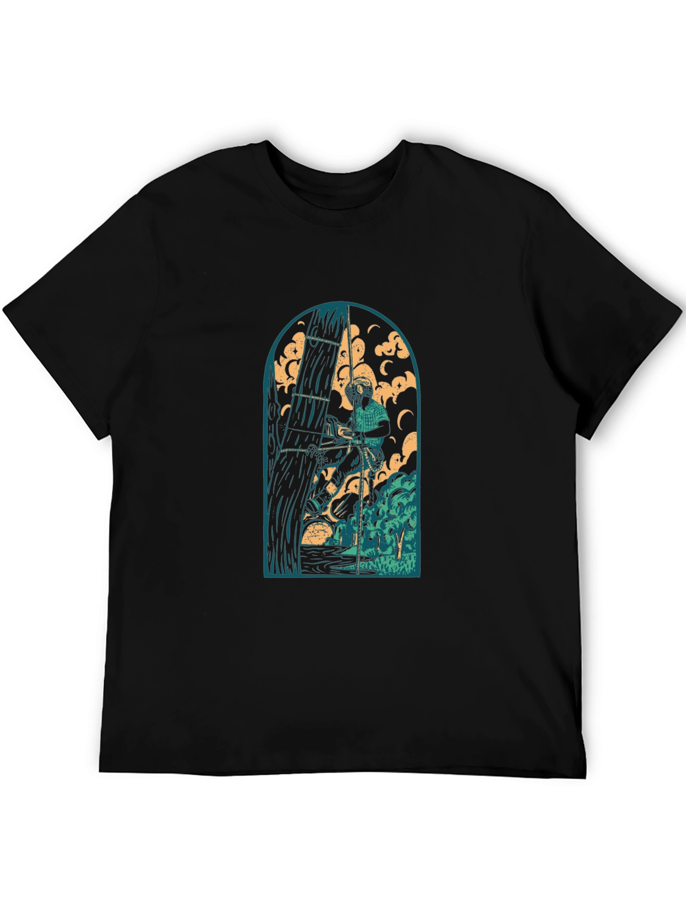 Arborist Graphic Tee - Black Cotton T-Shirt