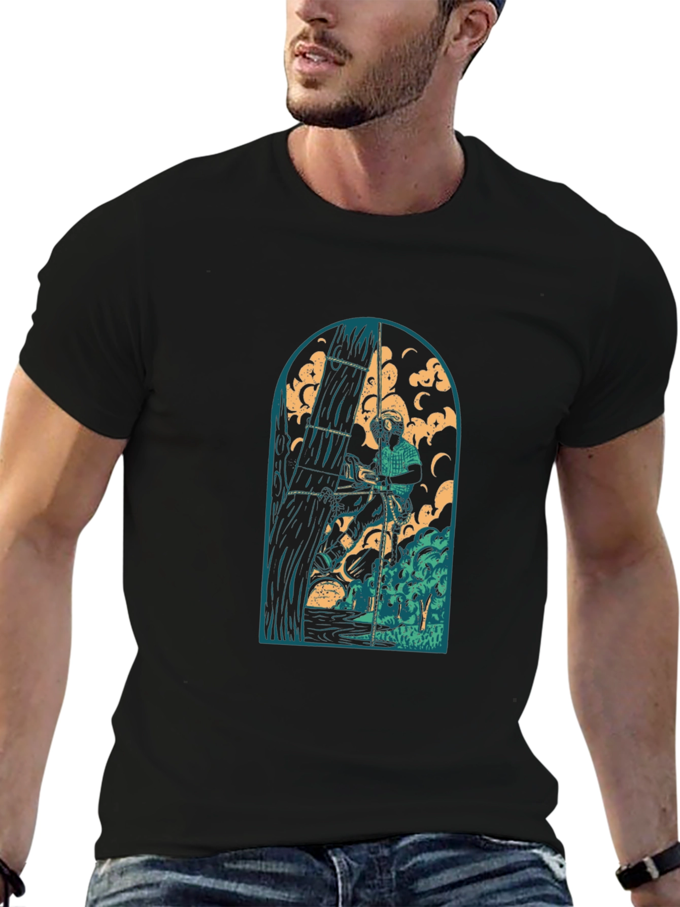 Arborist Graphic Tee - Black Cotton T-Shirt