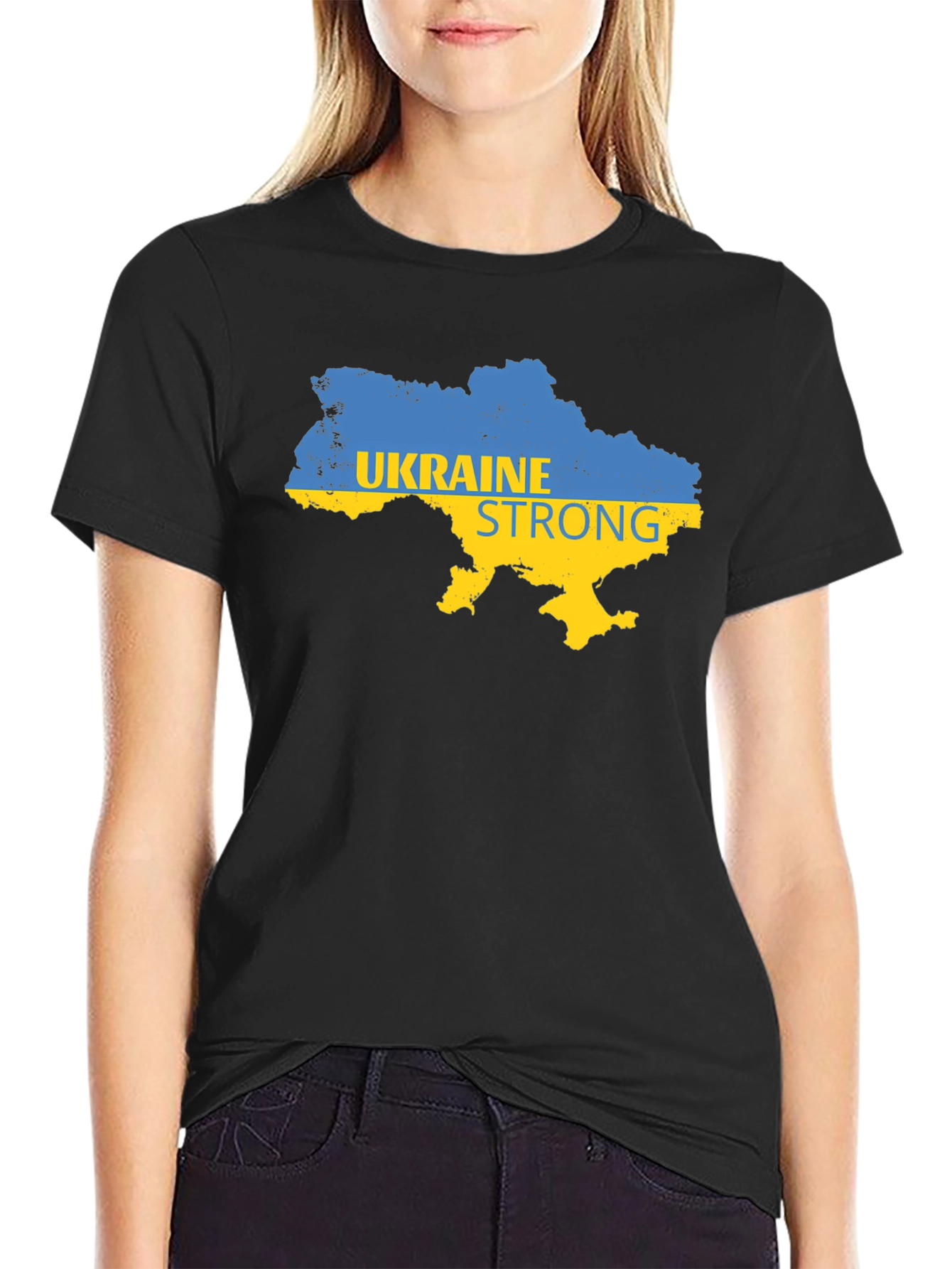 Ukraine Strong Graphic T-Shirt - Support Ukraine