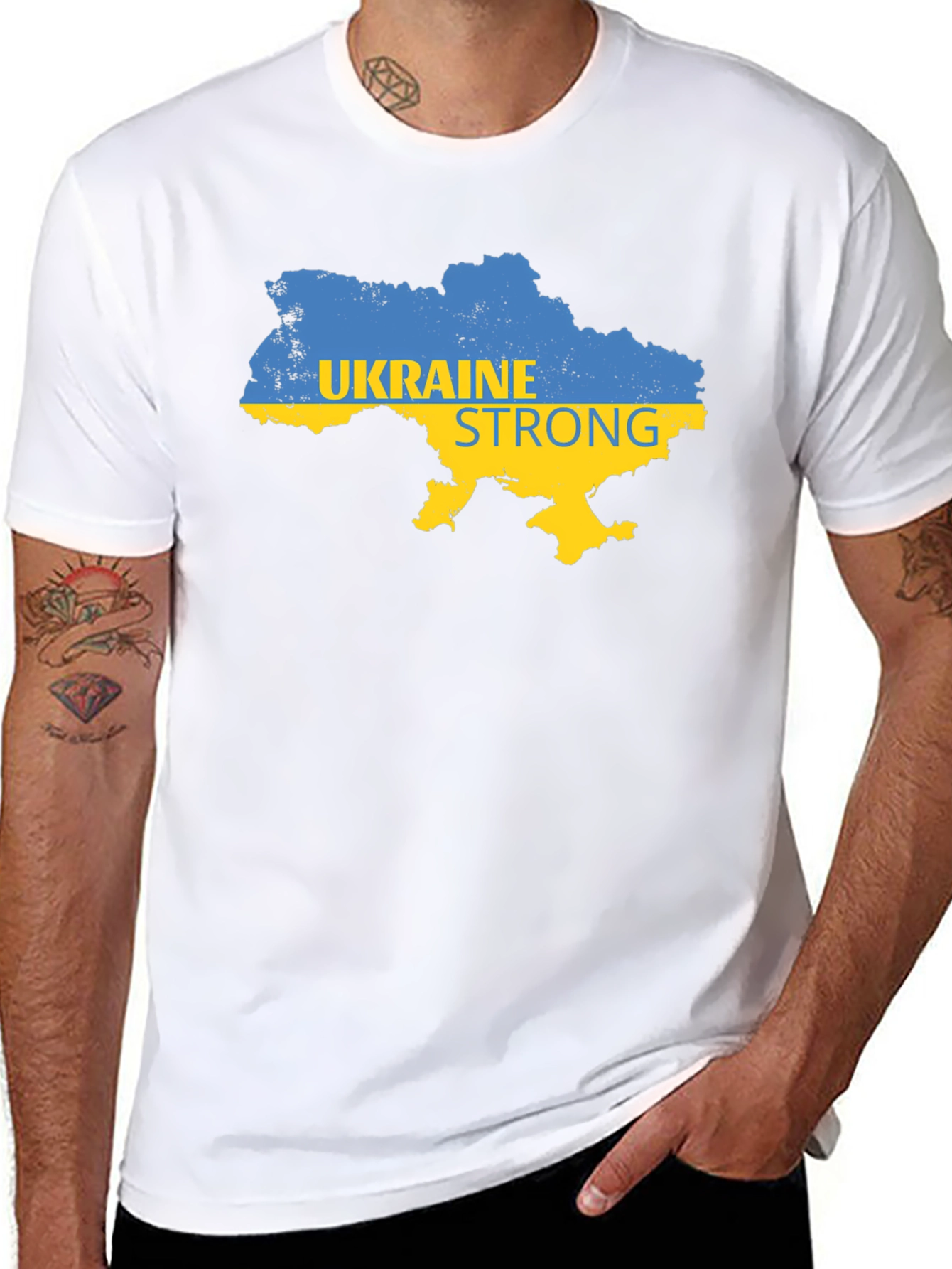 Ukraine Strong Graphic T-Shirt - Support Ukraine