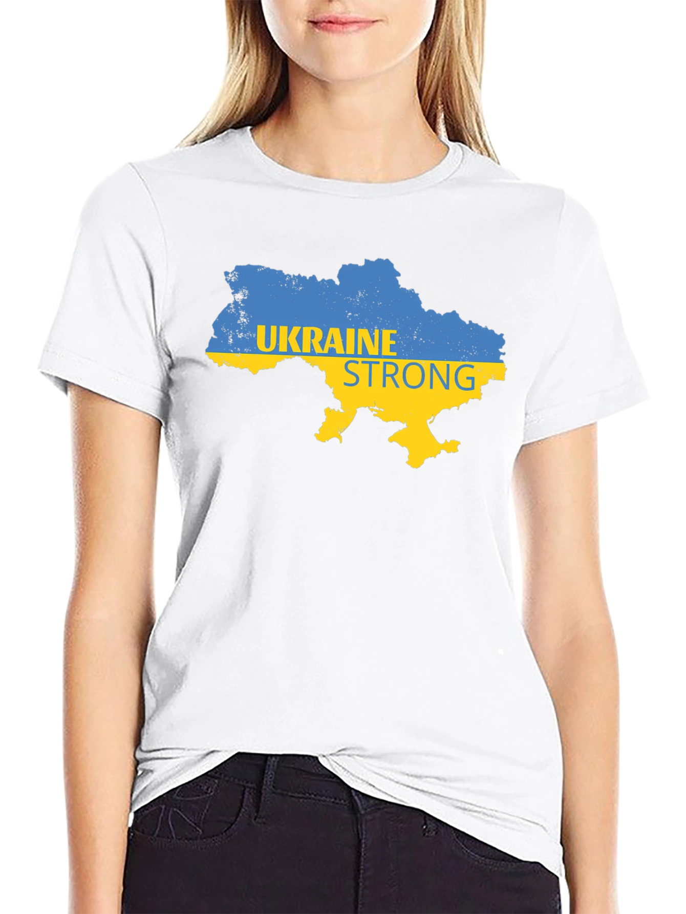 Ukraine Strong Graphic T-Shirt - Support Ukraine