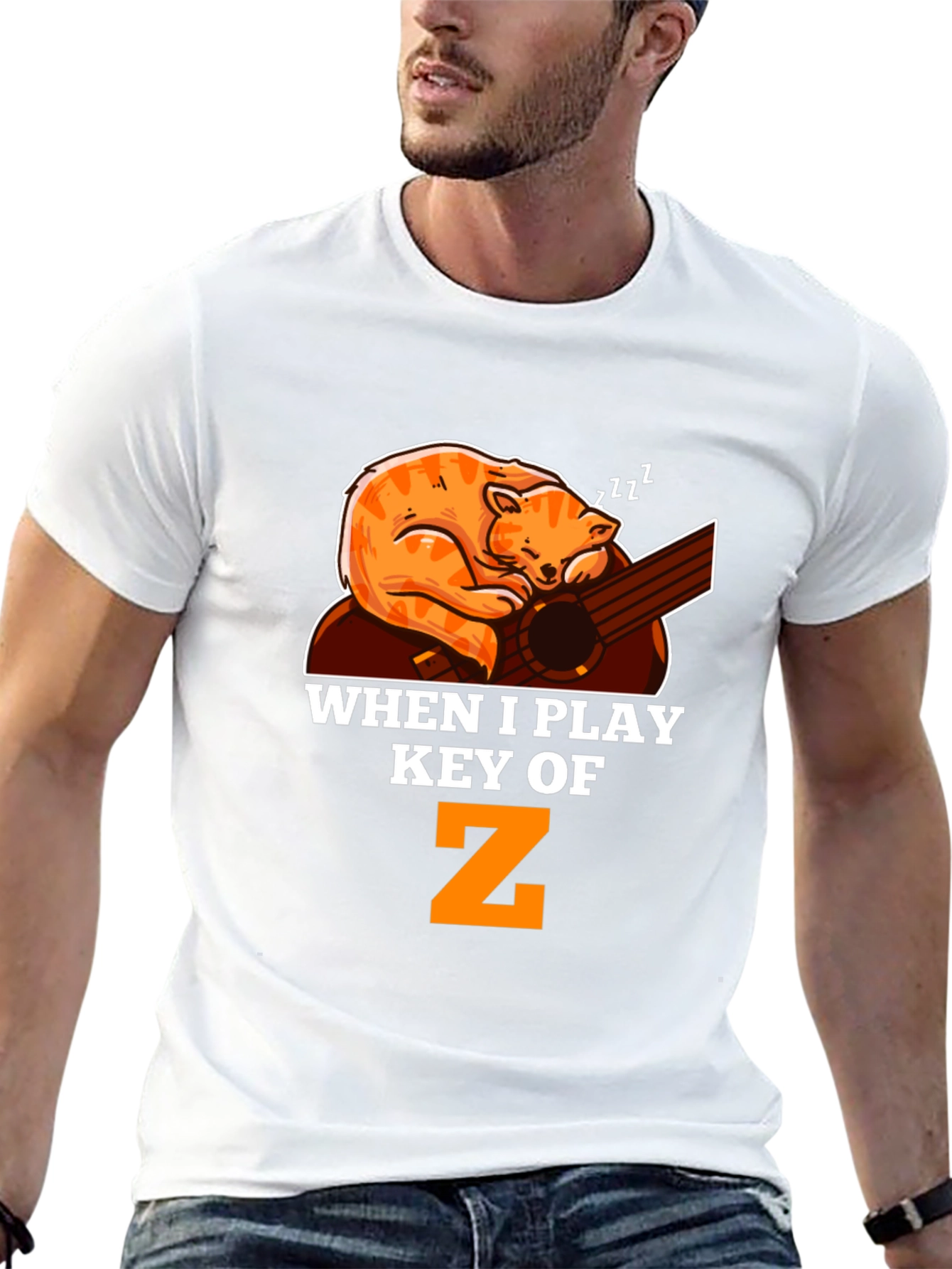 Cat Nap Guitar T-Shirt