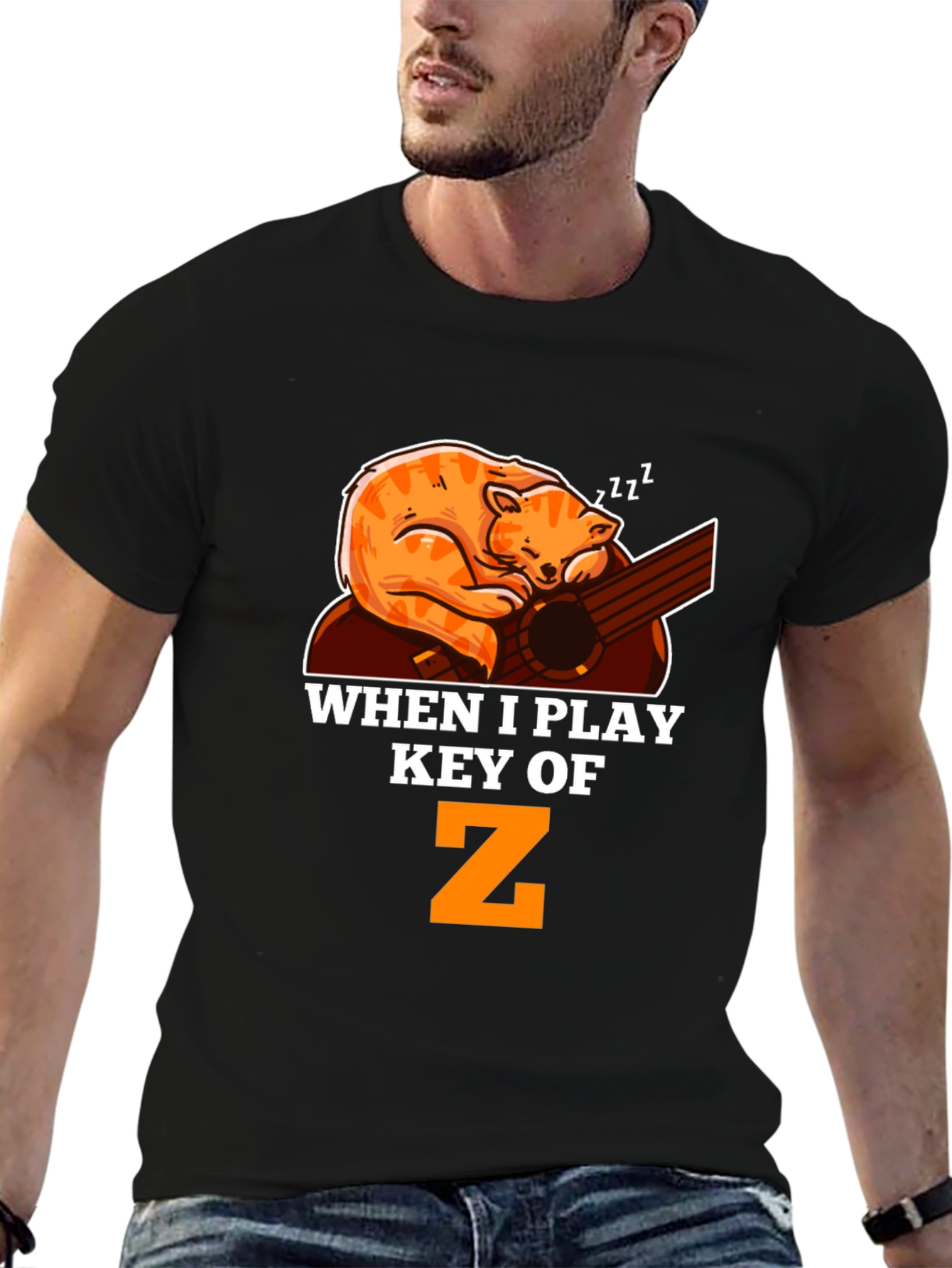 Cat Nap Guitar T-Shirt