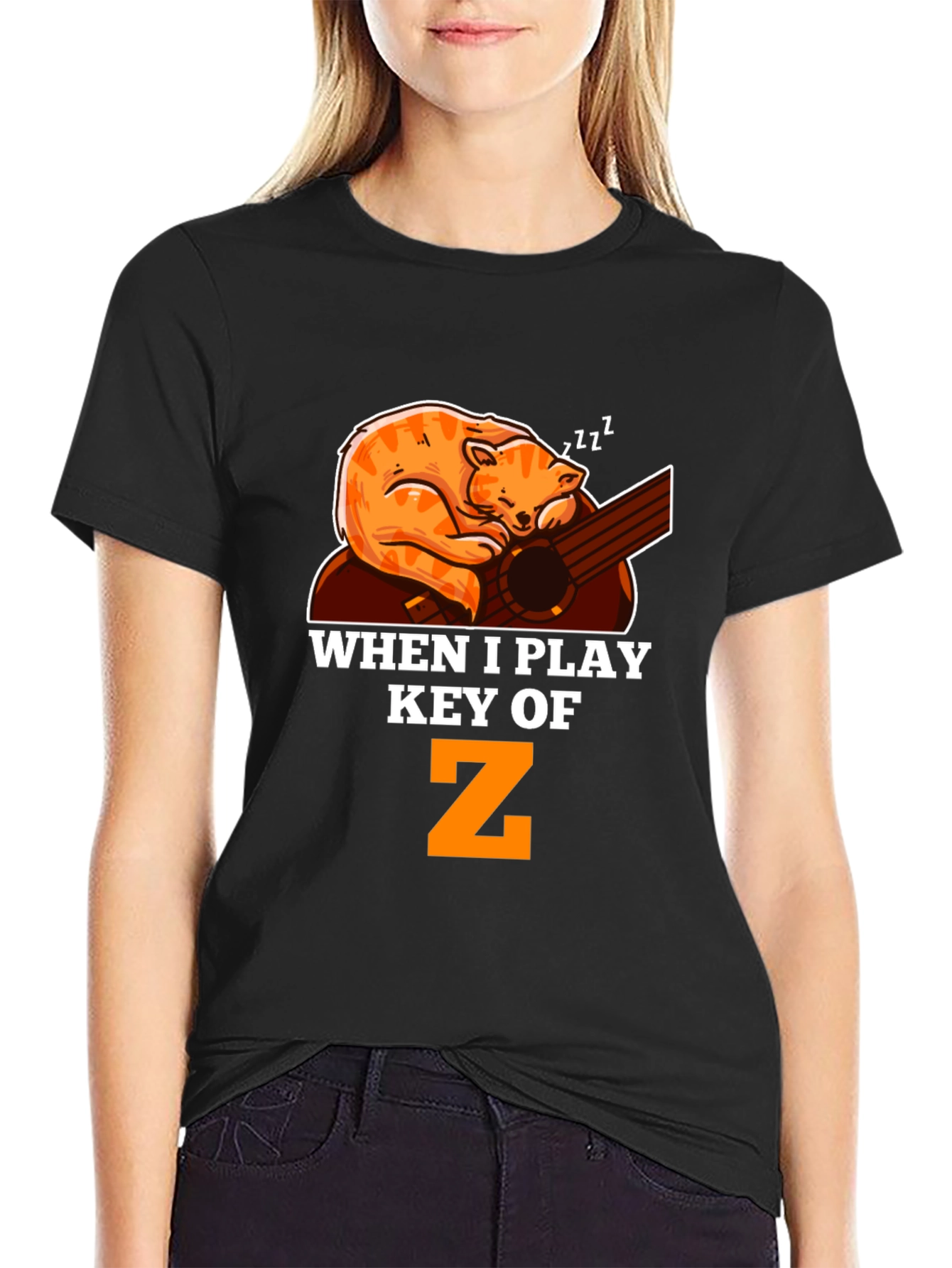 Cat Nap Guitar T-Shirt
