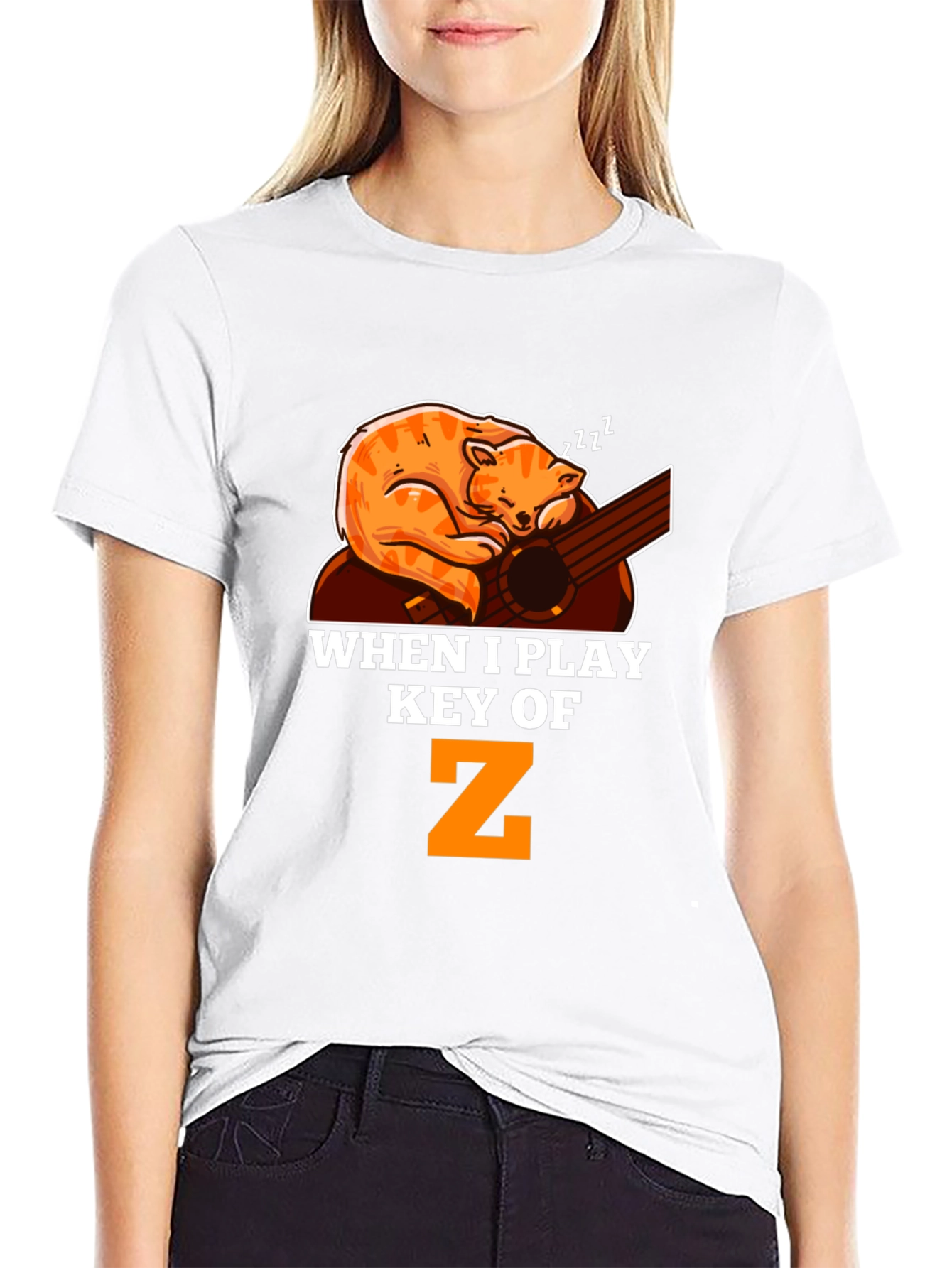 Cat Nap Guitar T-Shirt