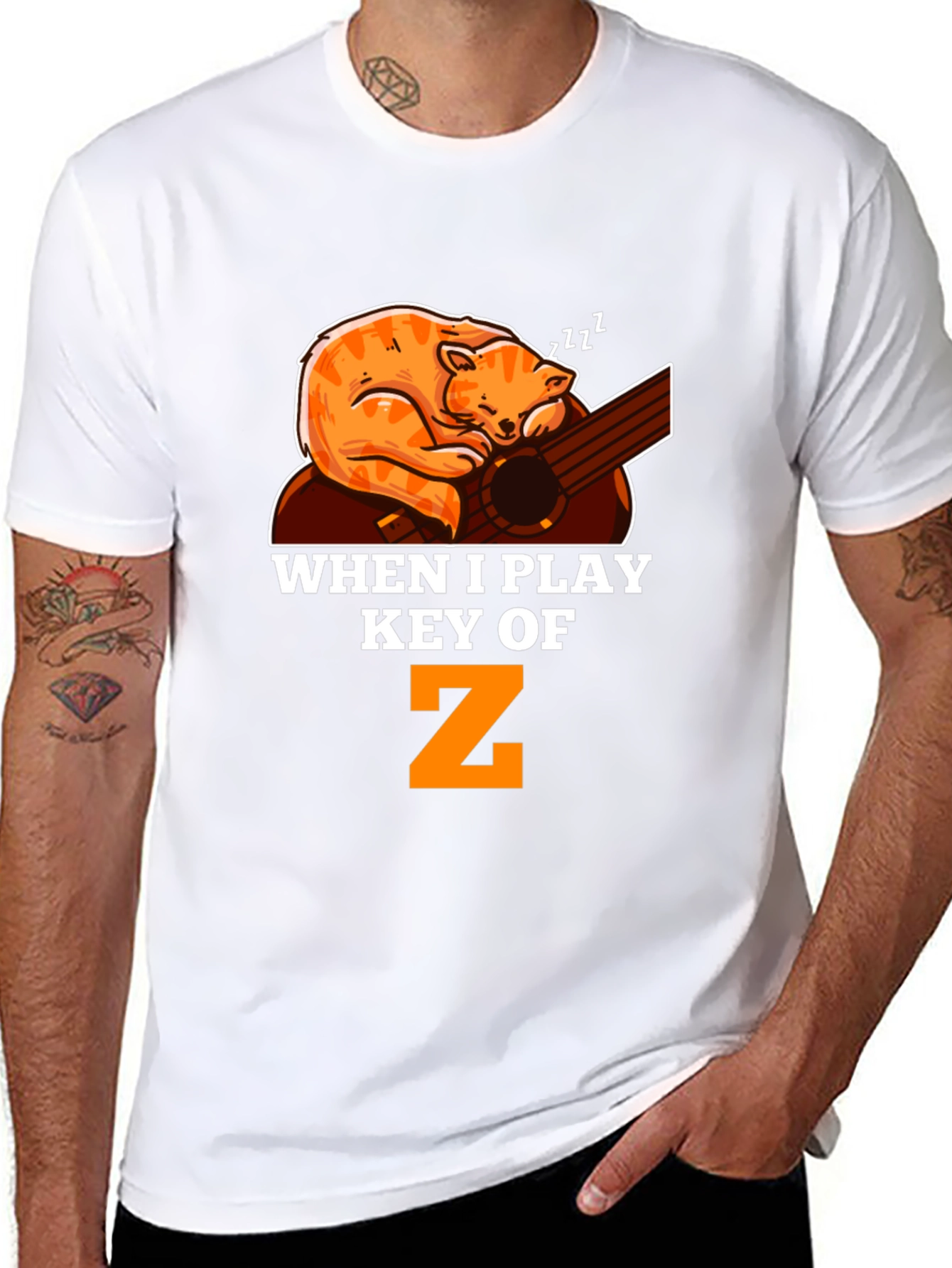 Cat Nap Guitar T-Shirt
