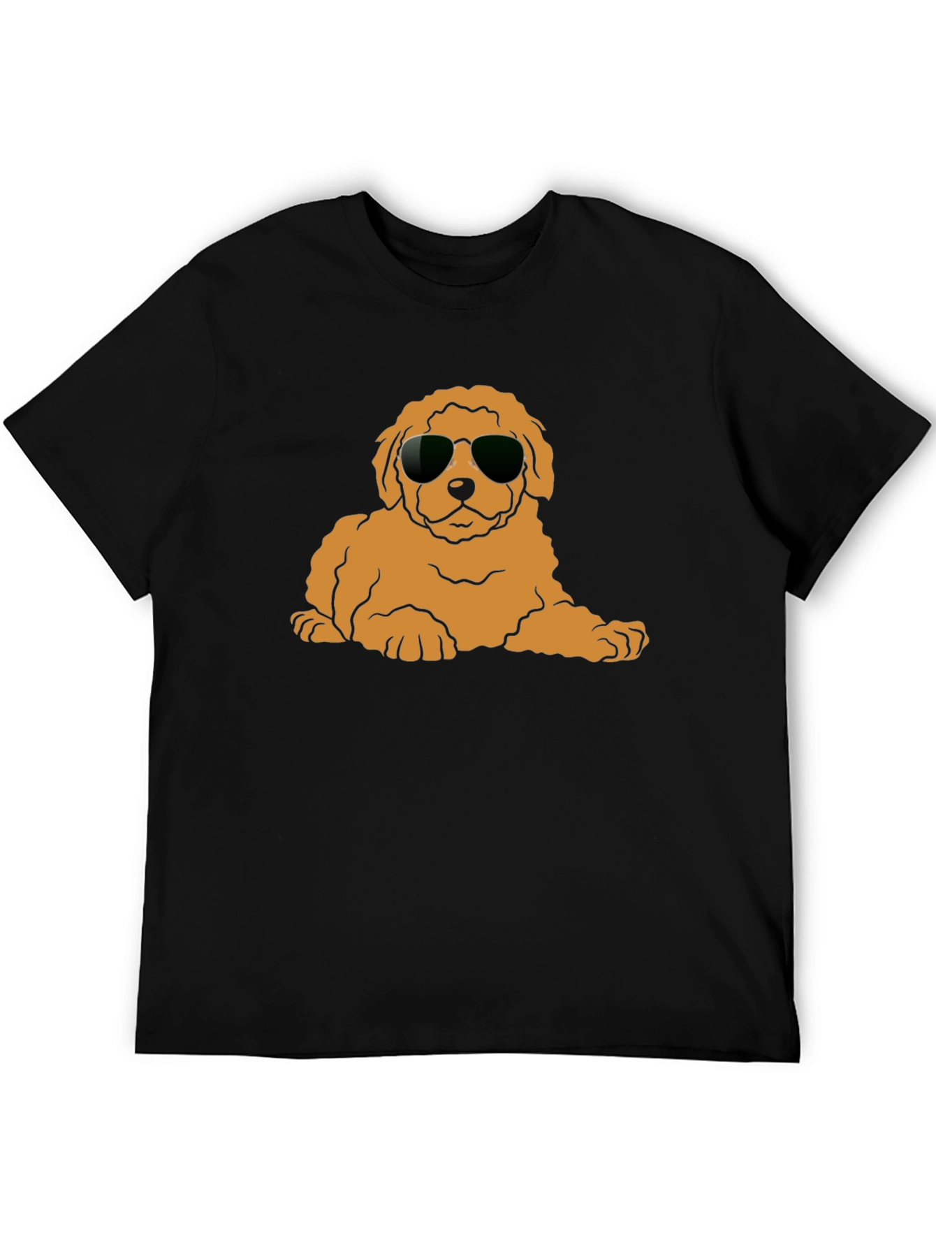 Cool Dog T-Shirt - Black Cotton Blend