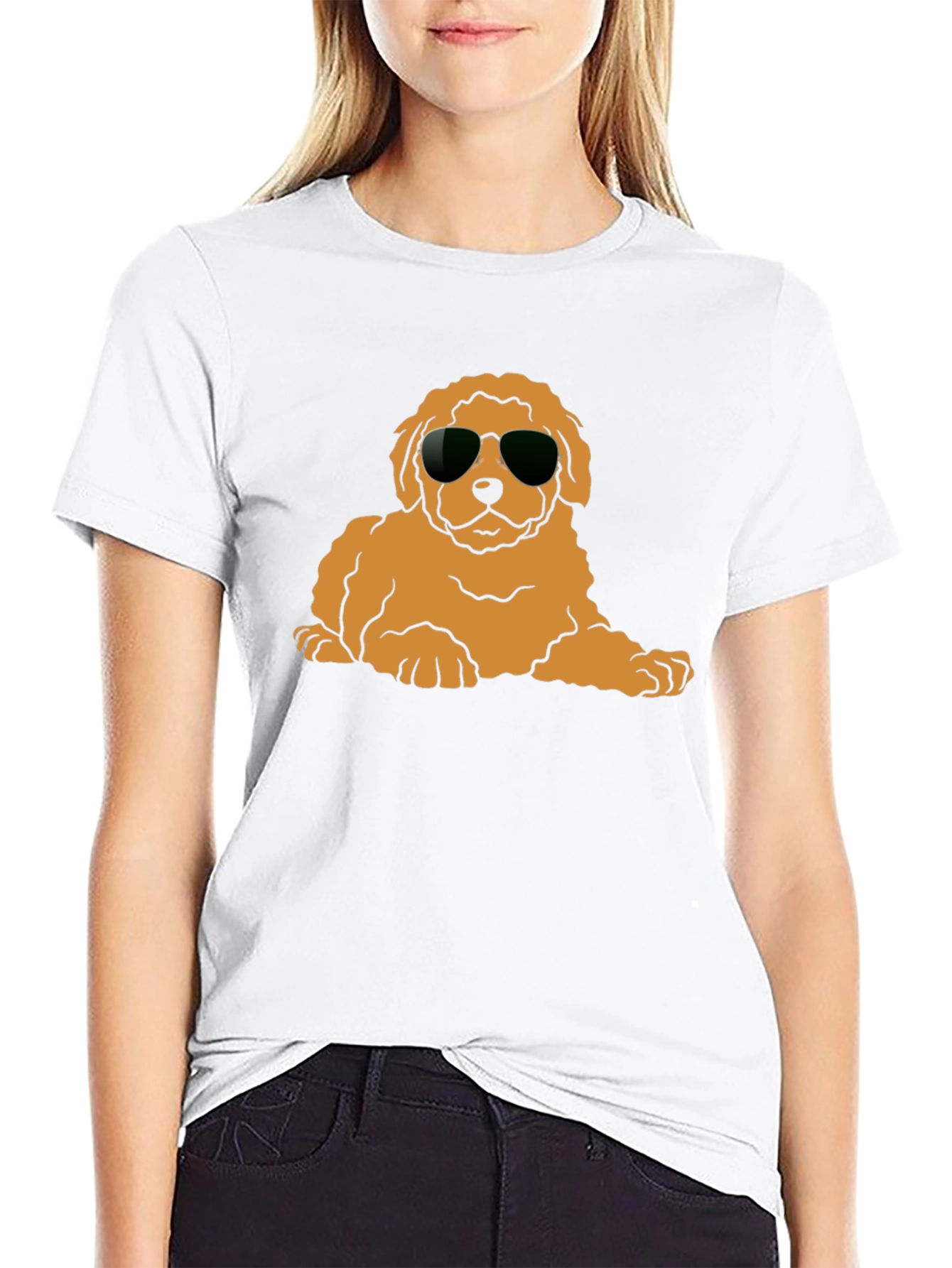 Cool Dog T-Shirt - Black Cotton Blend