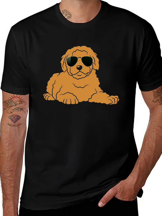 Cool Dog T-Shirt - Black Cotton Blend