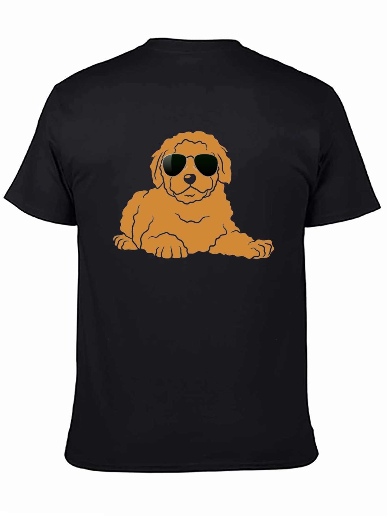 Cool Dog T-Shirt - Black Cotton Blend