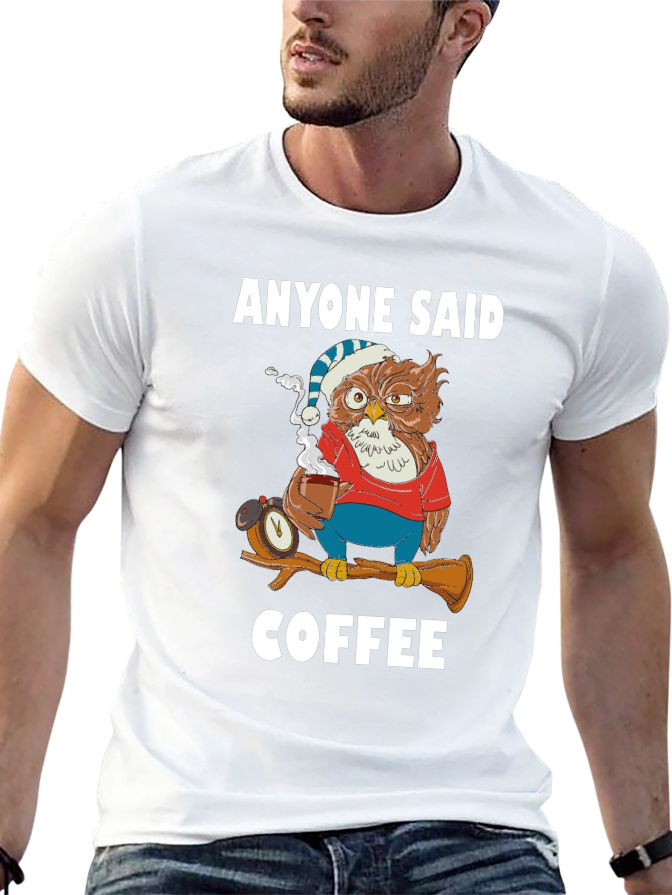 Anyone Said Coffee Owl T-Shirt