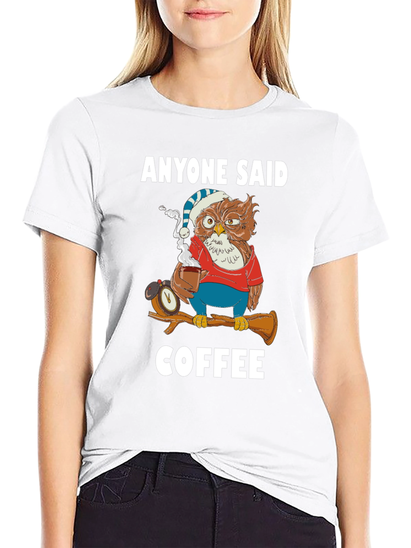 Anyone Said Coffee Owl T-Shirt