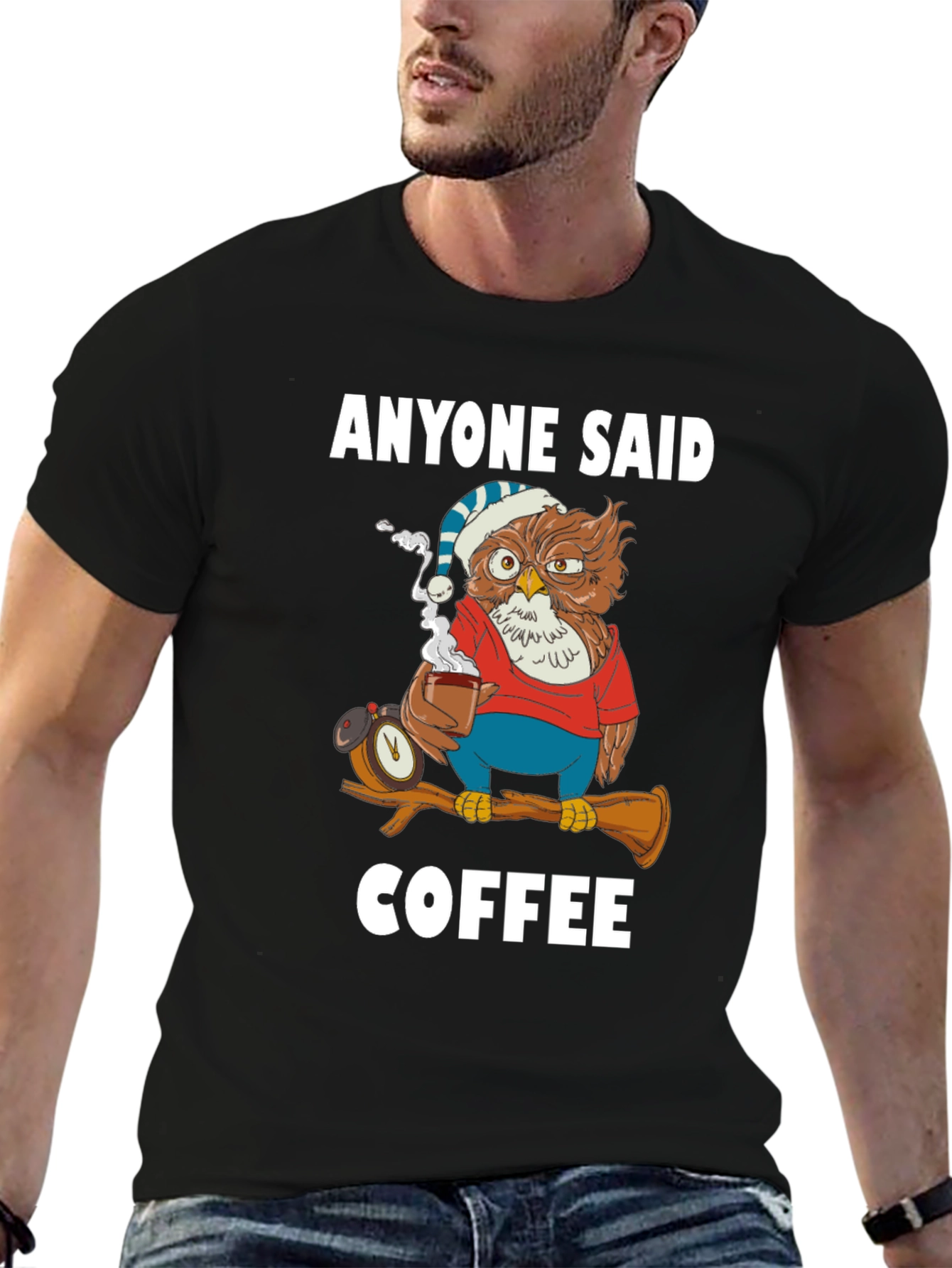 Anyone Said Coffee Owl T-Shirt