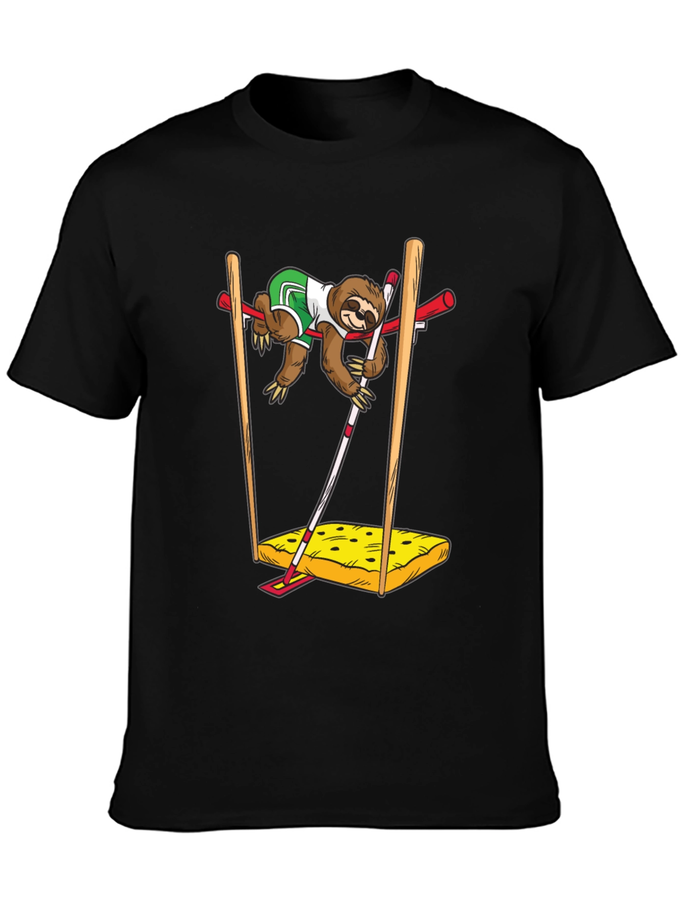 Sloth Pole Vault T-Shirt - Funny Sport Tee