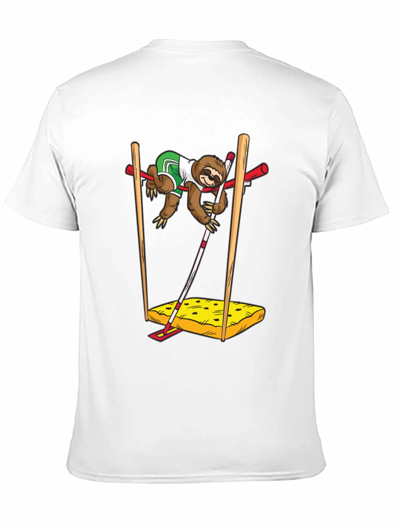 Sloth Pole Vault T-Shirt - Funny Sport Tee