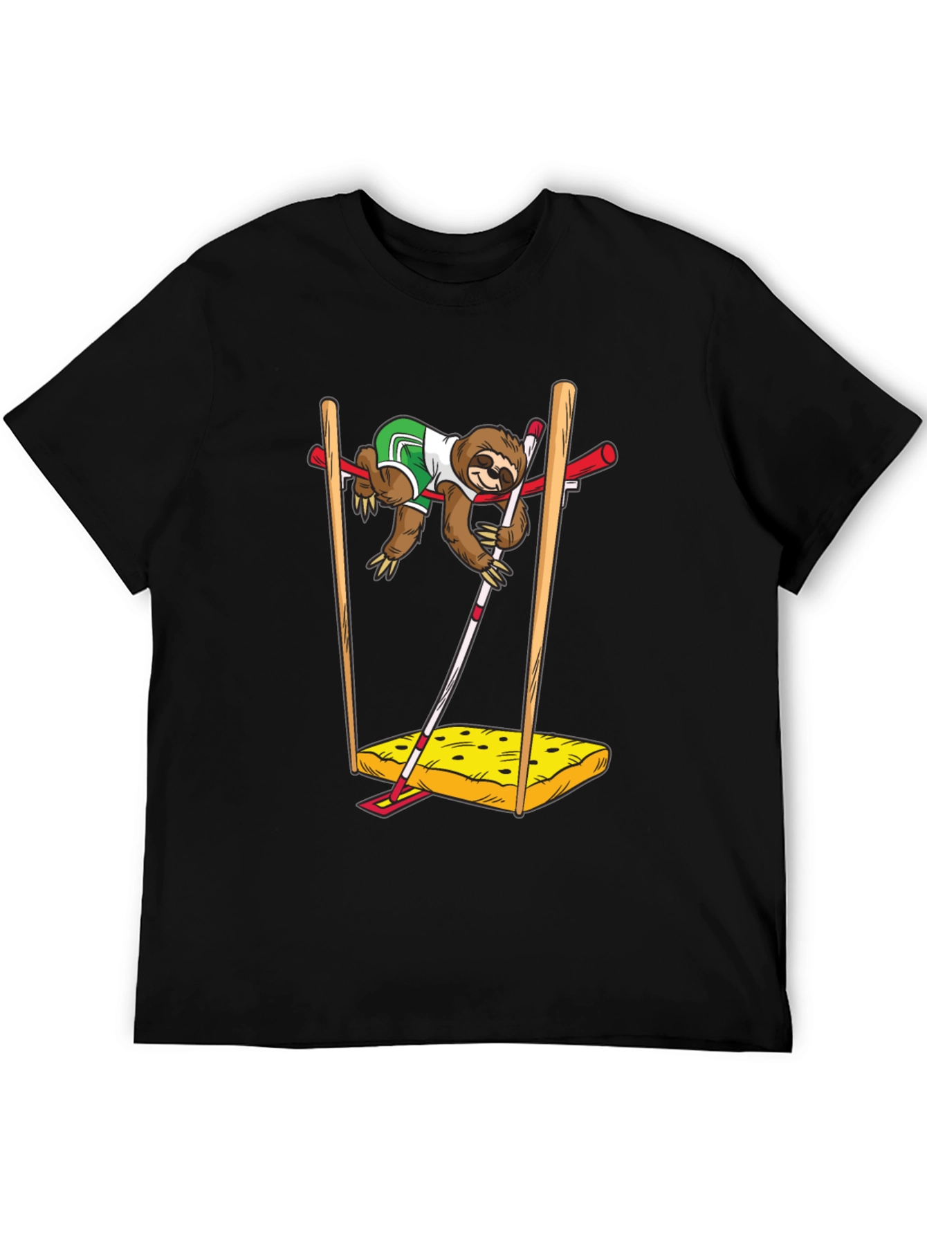 Sloth Pole Vault T-Shirt - Funny Sport Tee