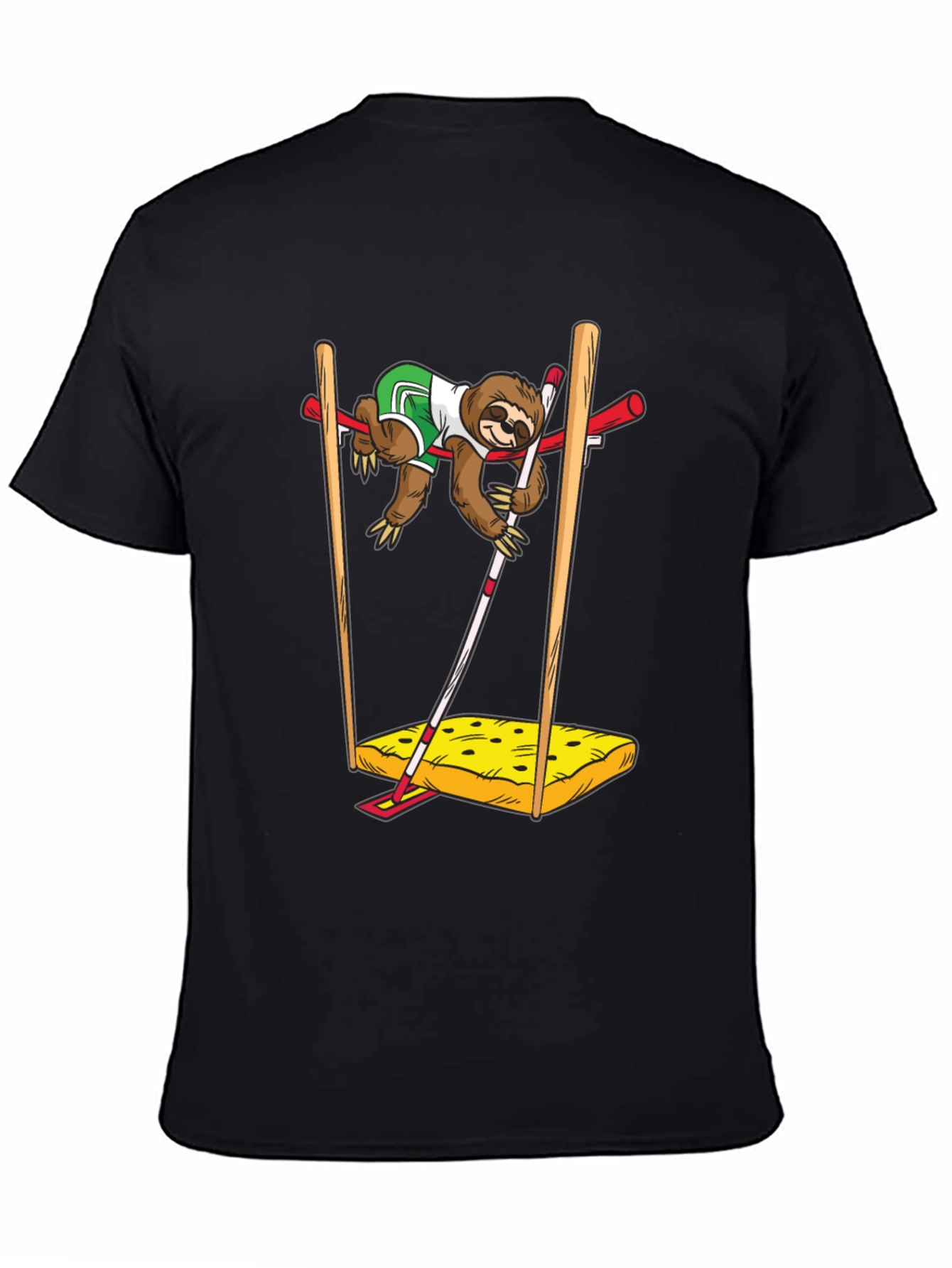 Sloth Pole Vault T-Shirt - Funny Sport Tee