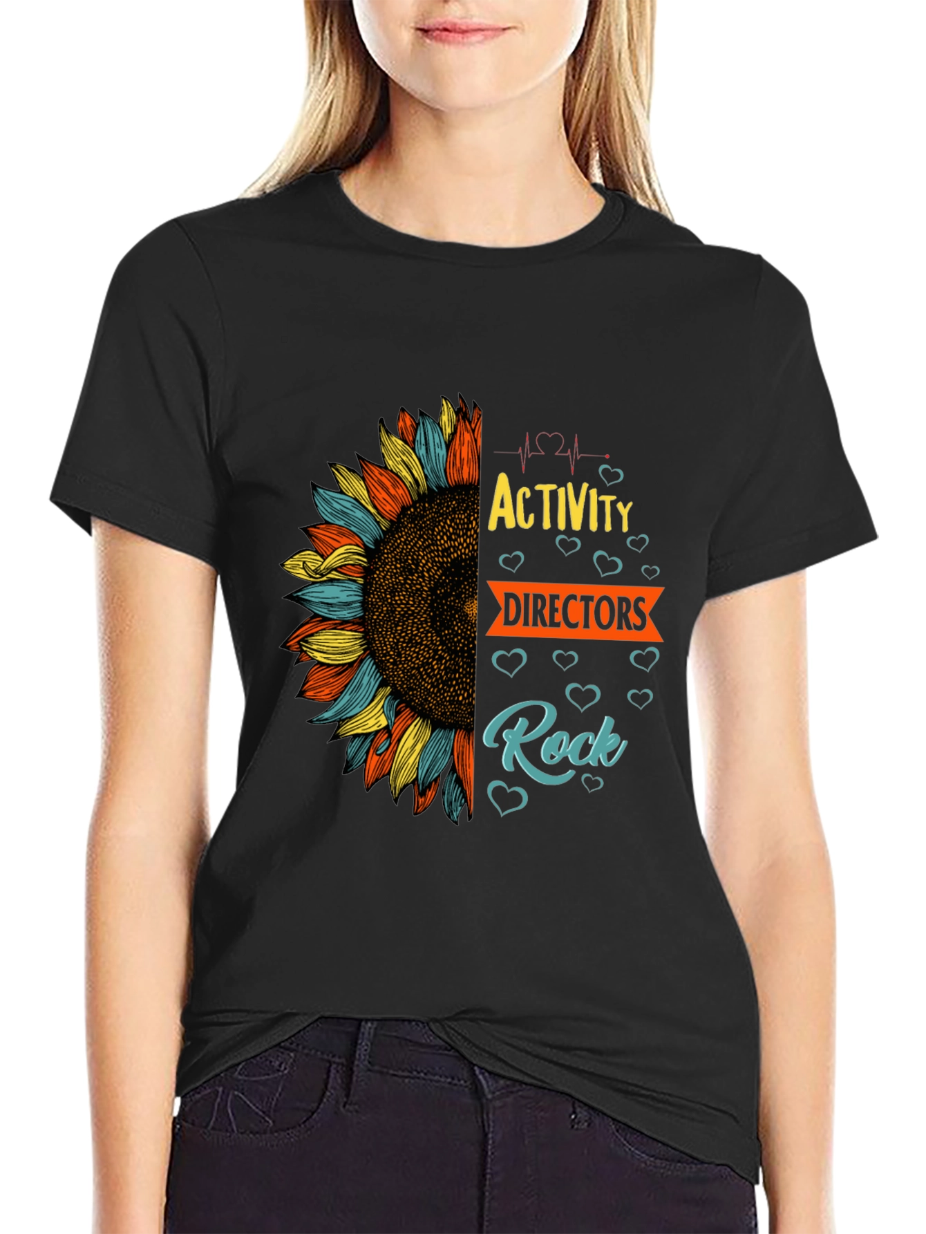 Activity Directors Rock Sunflower Graphic Tee