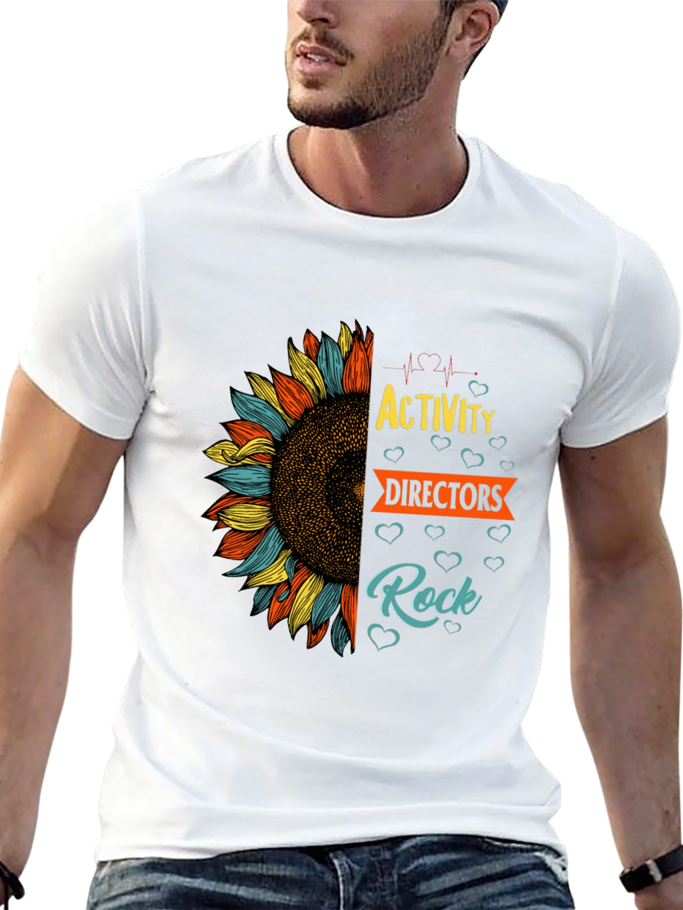 Activity Directors Rock Sunflower Graphic Tee