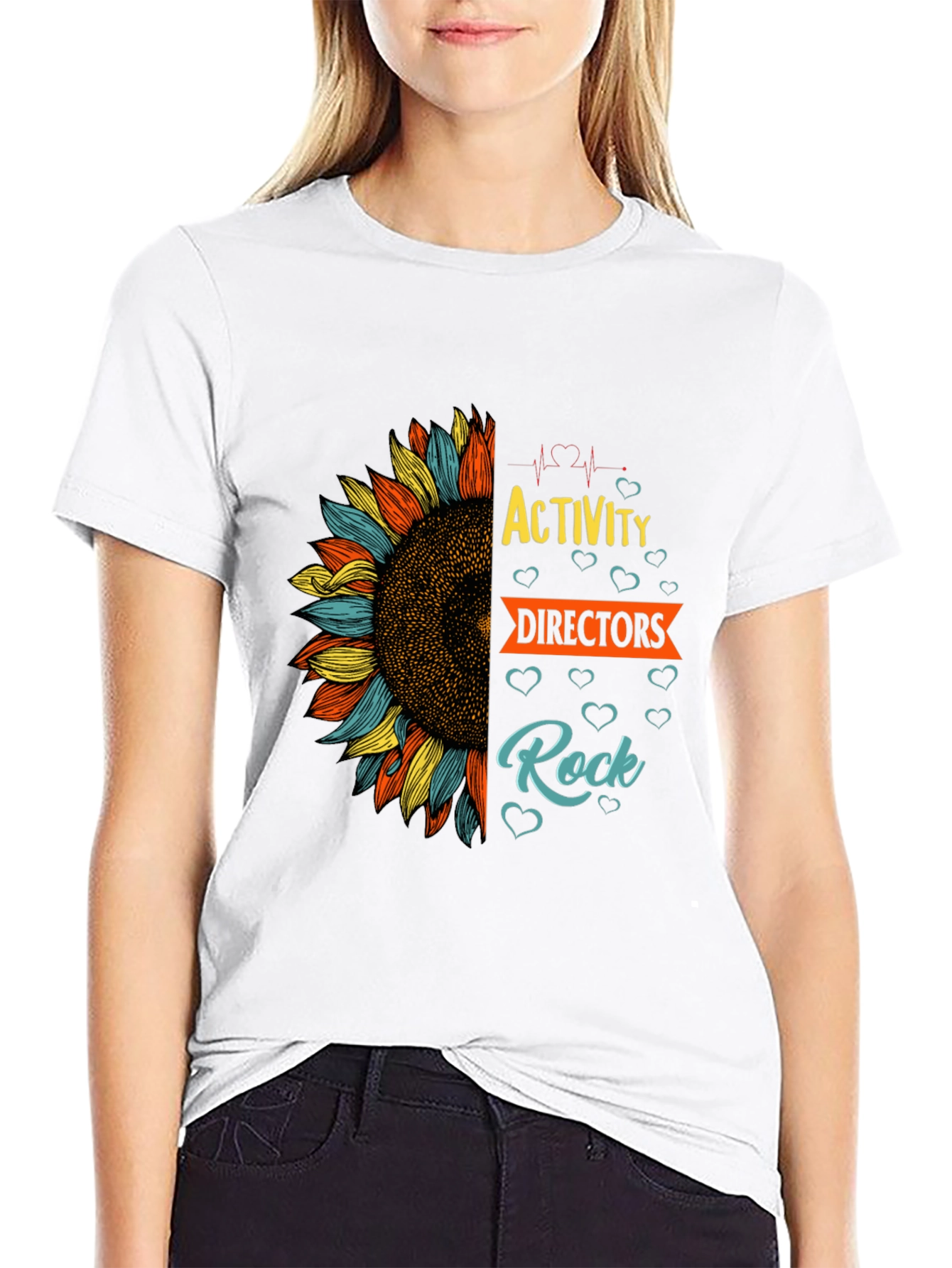 Activity Directors Rock Sunflower Graphic Tee