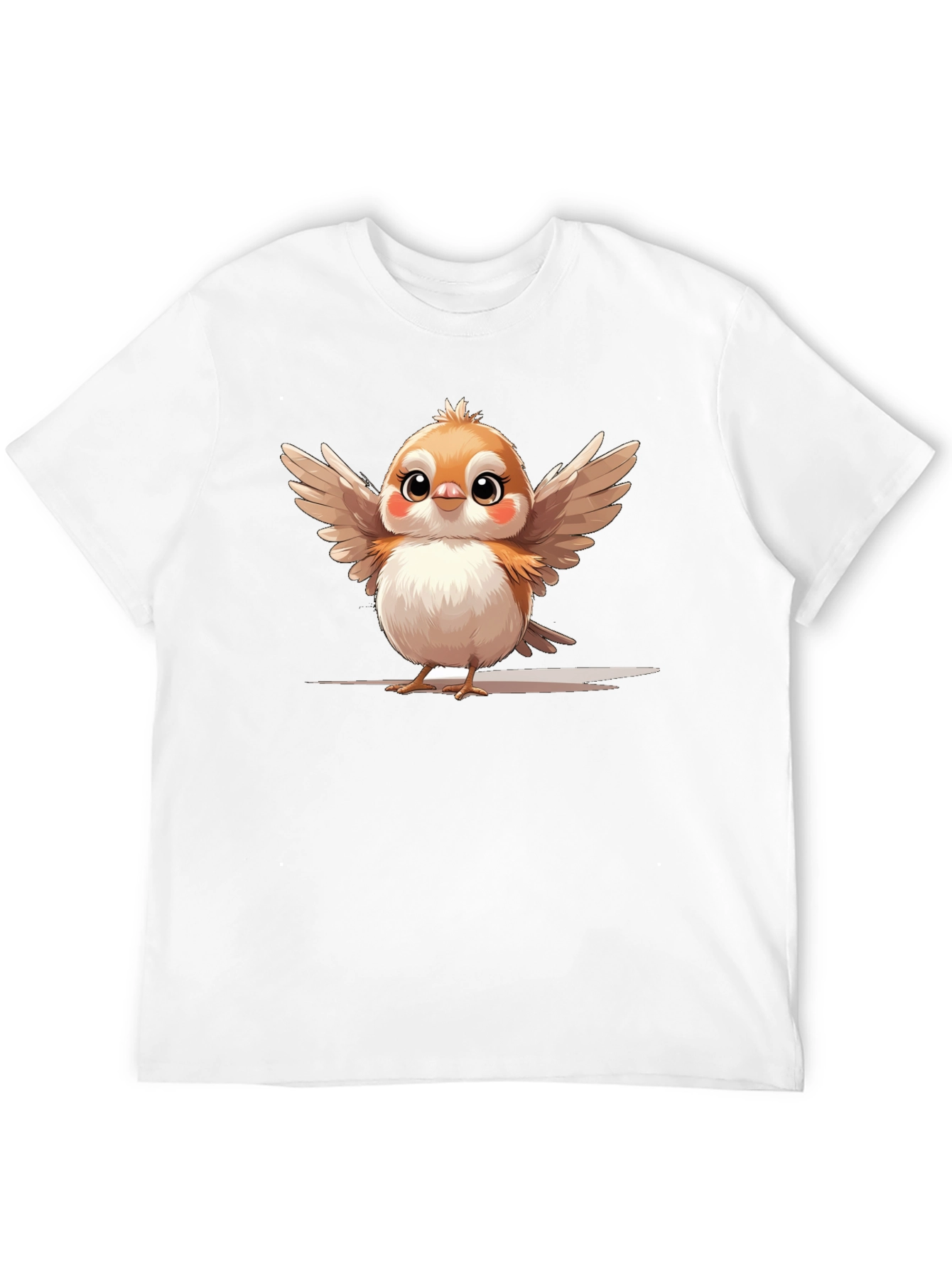 Cute Bird Graphic Tee - Casual Comfort
