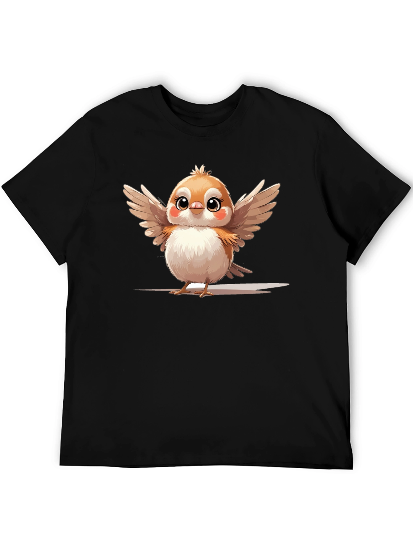 Cute Bird Graphic Tee - Casual Comfort