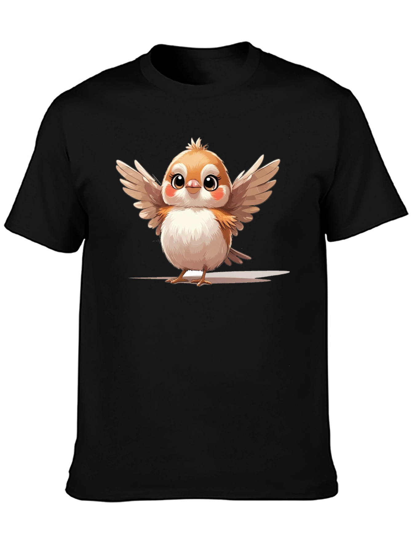 Cute Bird Graphic Tee - Casual Comfort