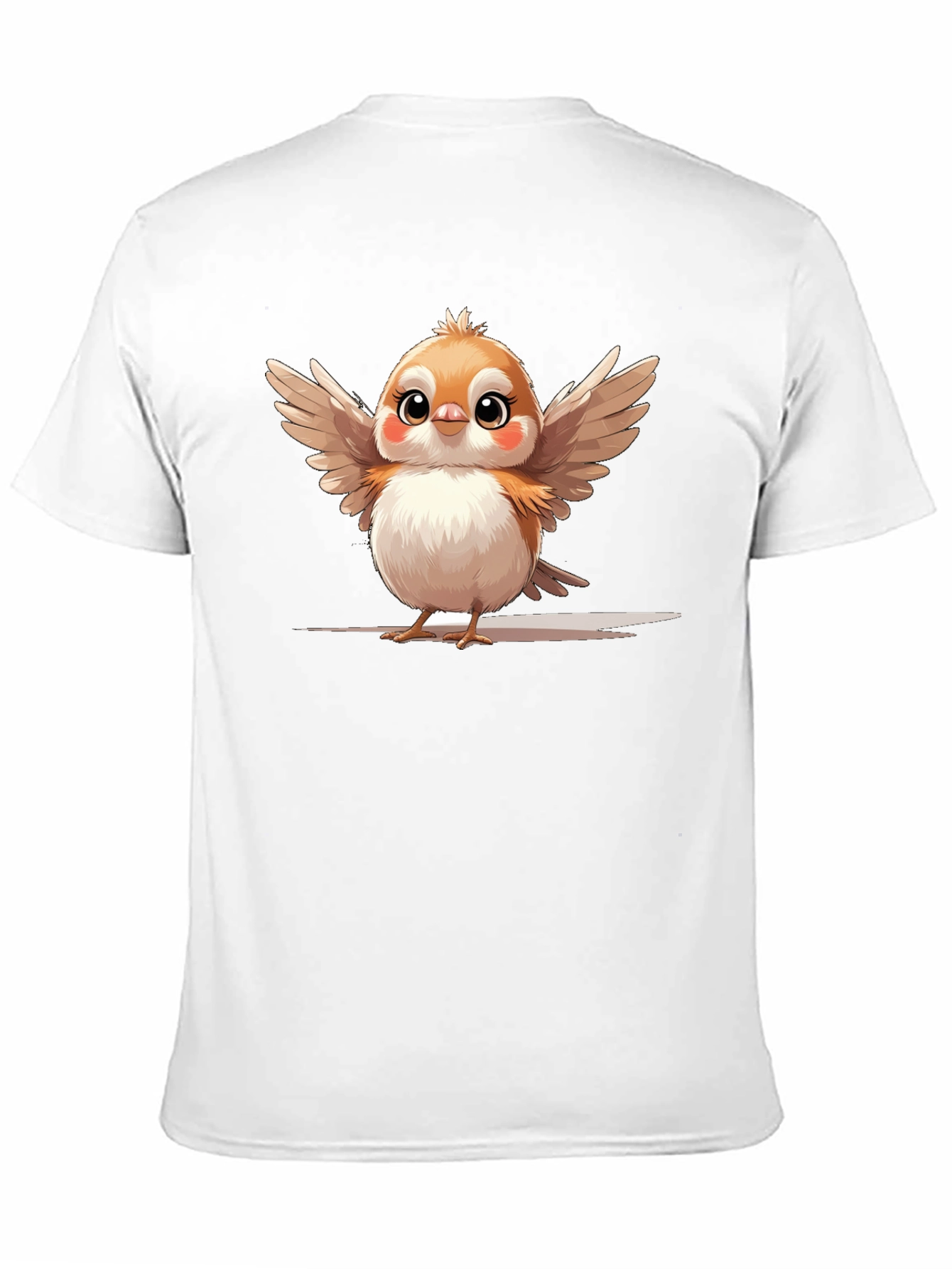 Cute Bird Graphic Tee - Casual Comfort