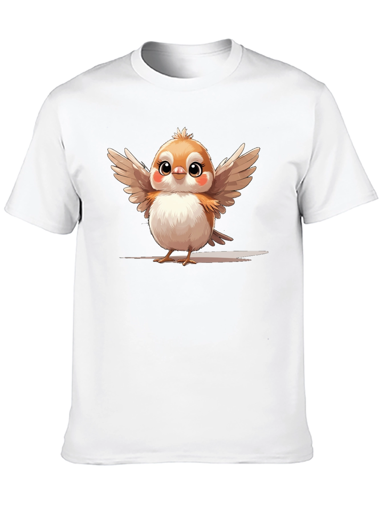Cute Bird Graphic Tee - Casual Comfort