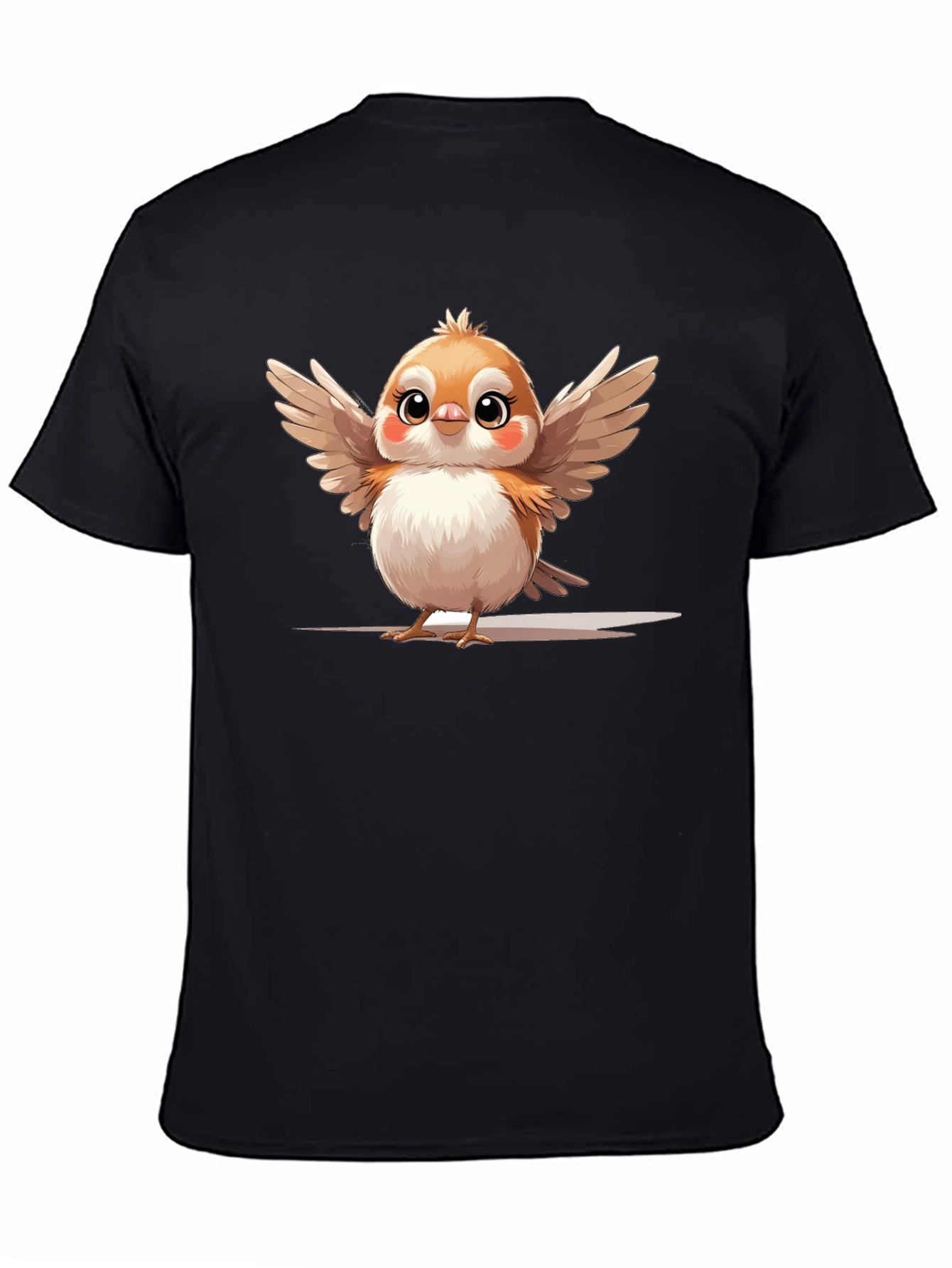 Cute Bird Graphic Tee - Casual Comfort