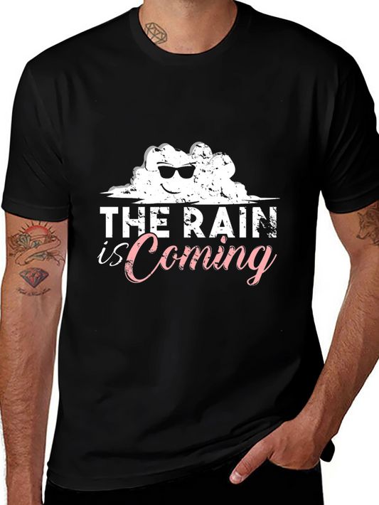 The Rain is Coming Black T-Shirt