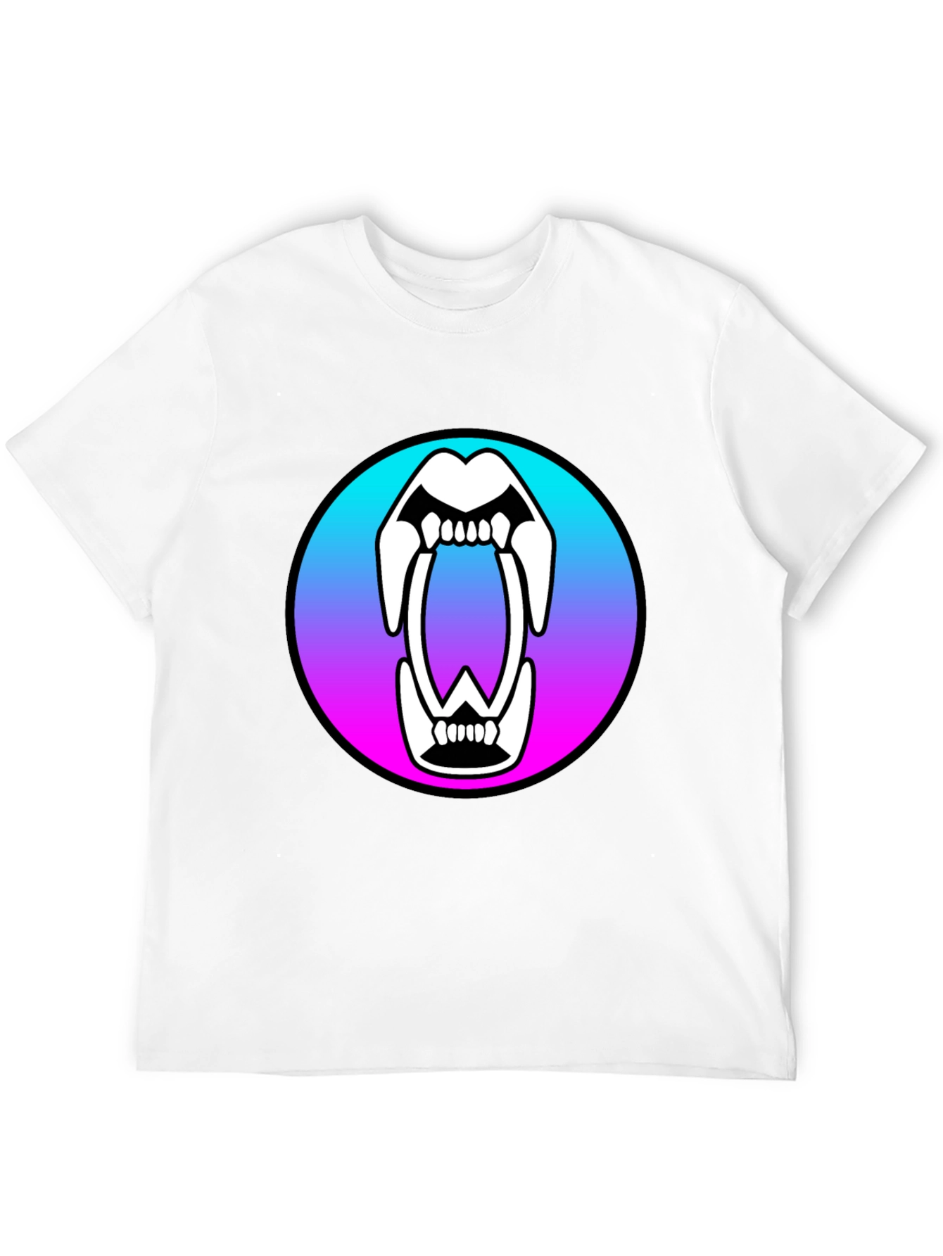Monster Mouth Graphic T-Shirt - Black