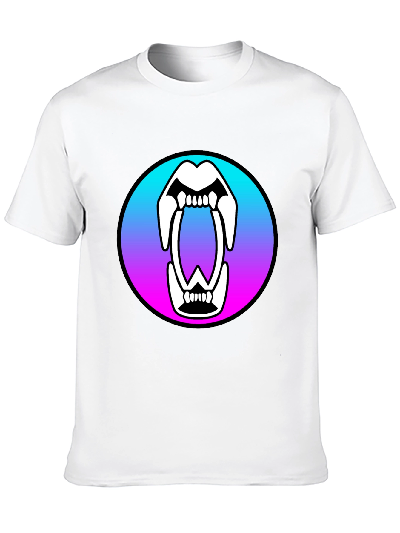 Monster Mouth Graphic T-Shirt - Black