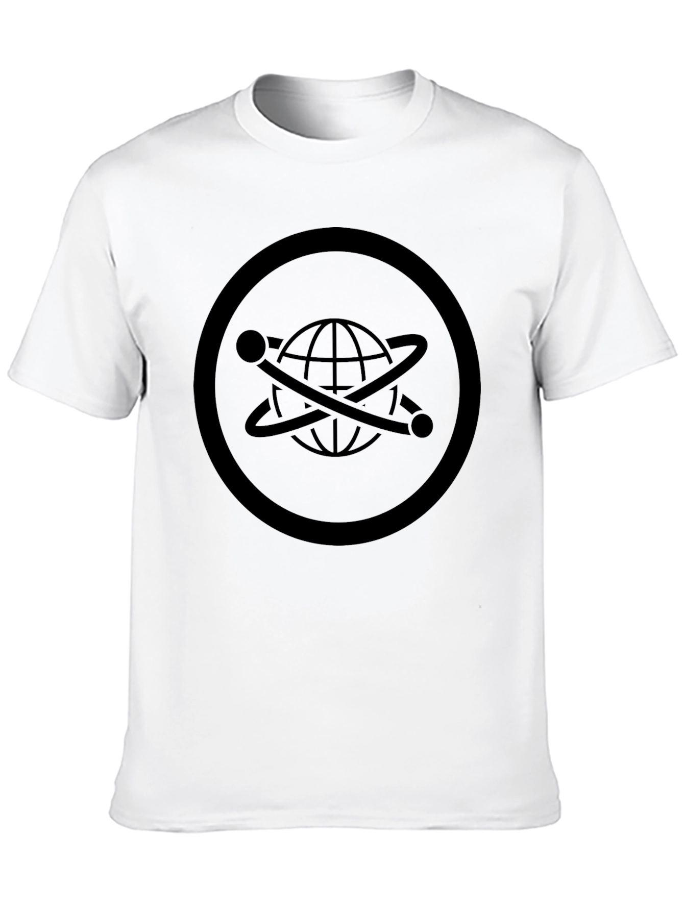 Atom Symbol Black T-Shirt