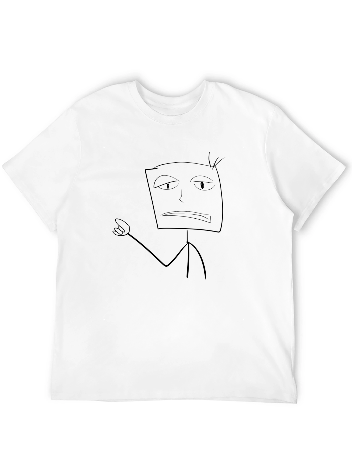 Funny Stick Figure T-Shirt - Unisex Black Tee