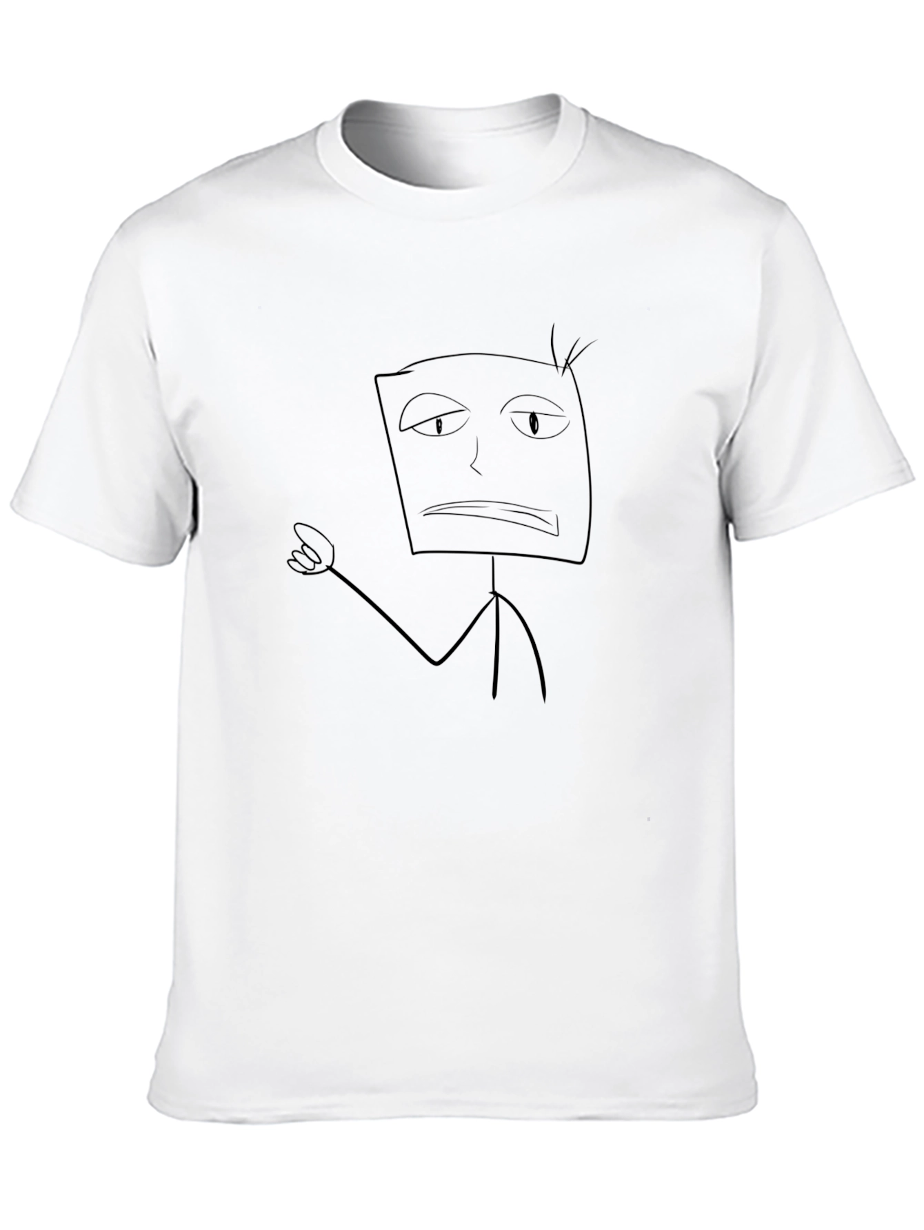 Funny Stick Figure T-Shirt - Unisex Black Tee