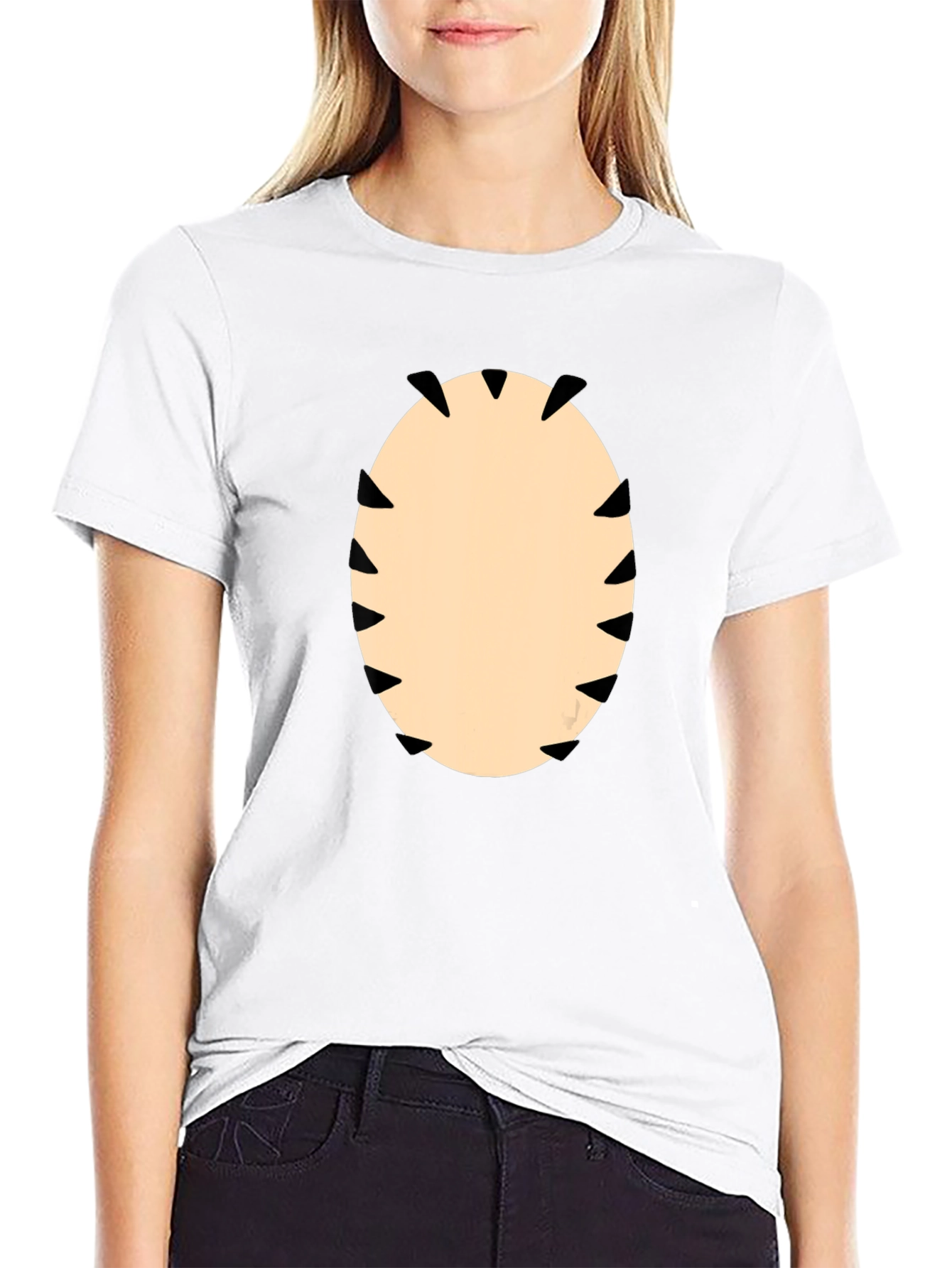 Funny Monster Mouth Graphic T-Shirt - Black Tee