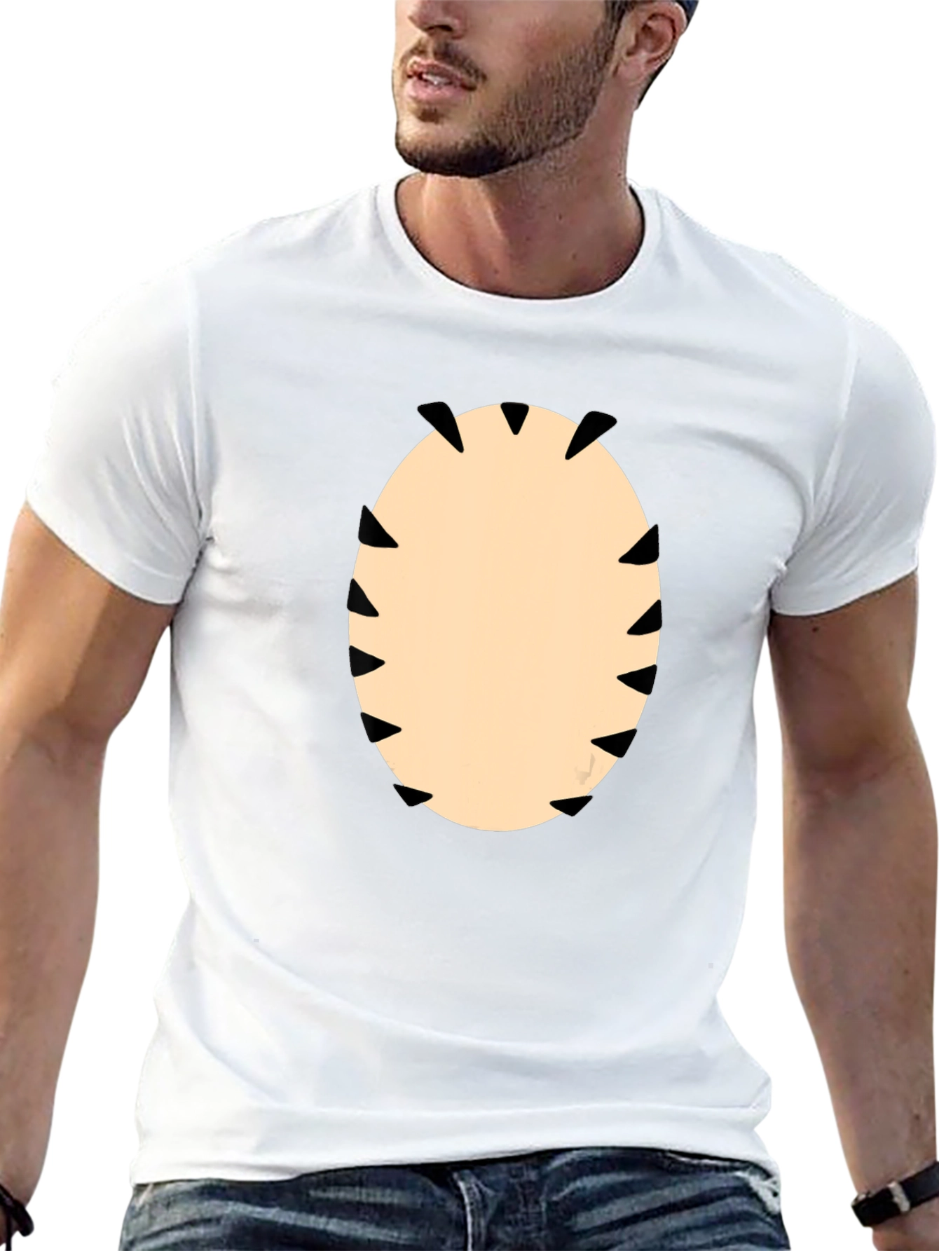 Funny Monster Mouth Graphic T-Shirt - Black Tee