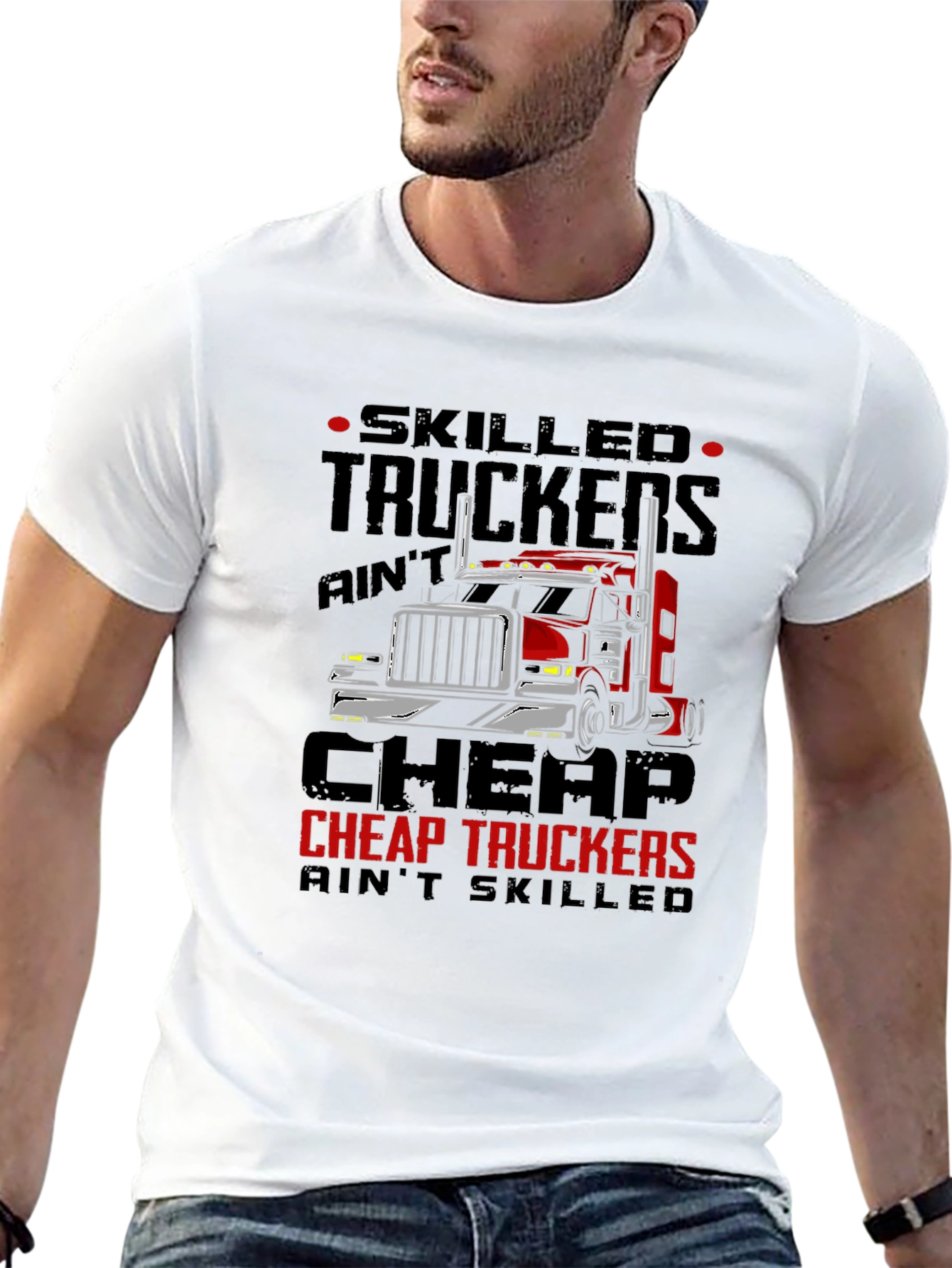 Skilled Truckers Graphic Tee - Black