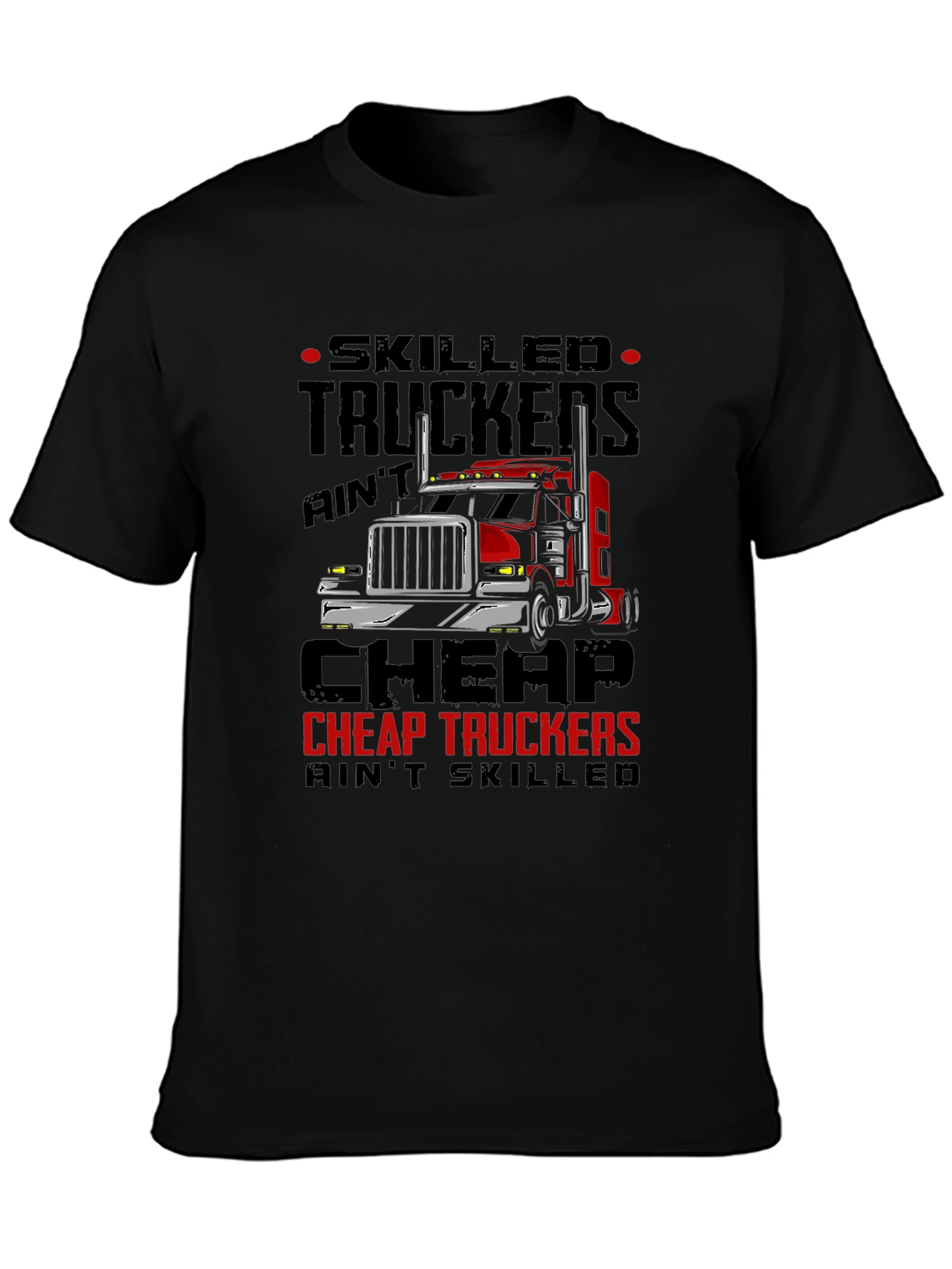 Skilled Truckers Graphic Tee - Black