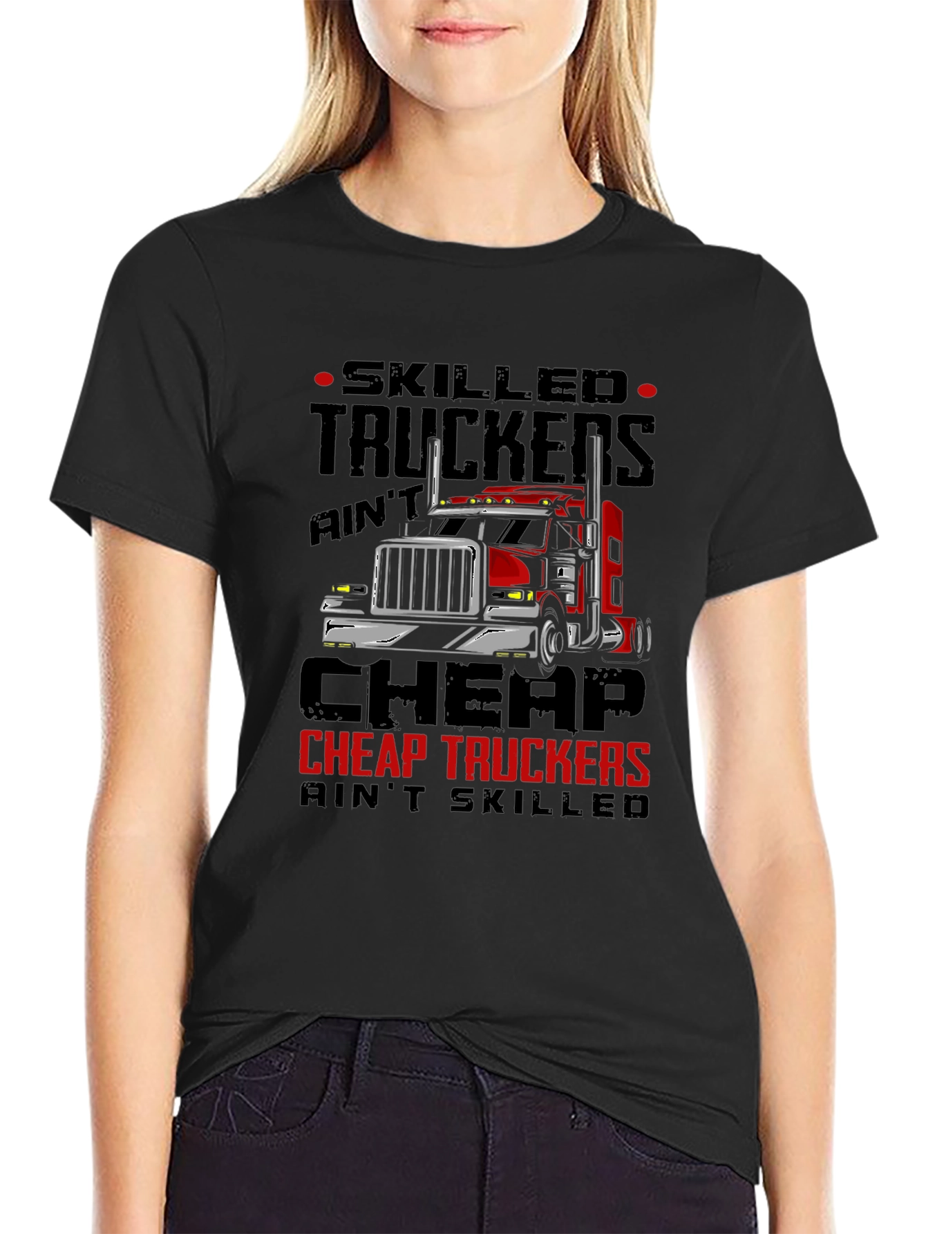 Skilled Truckers Graphic Tee - Black