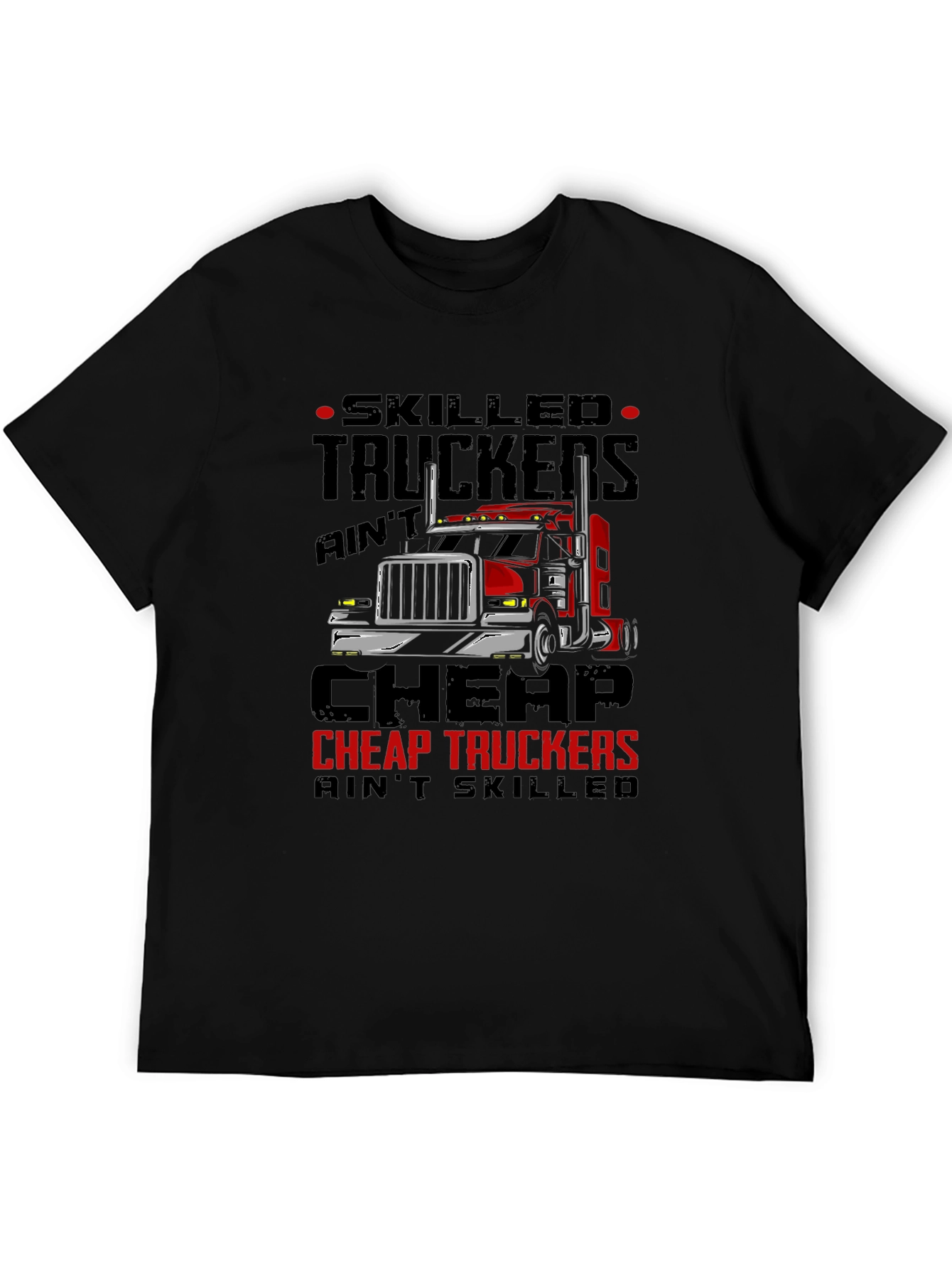 Skilled Truckers Graphic Tee - Black