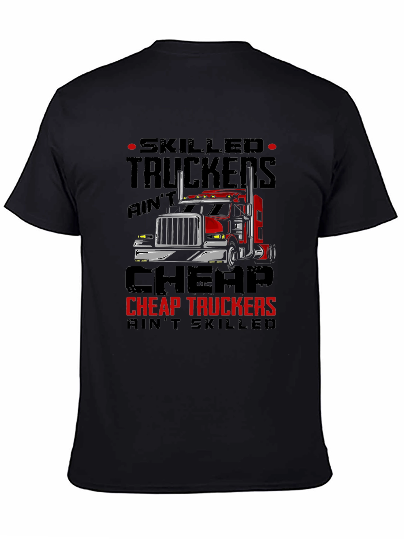 Skilled Truckers Graphic Tee - Black