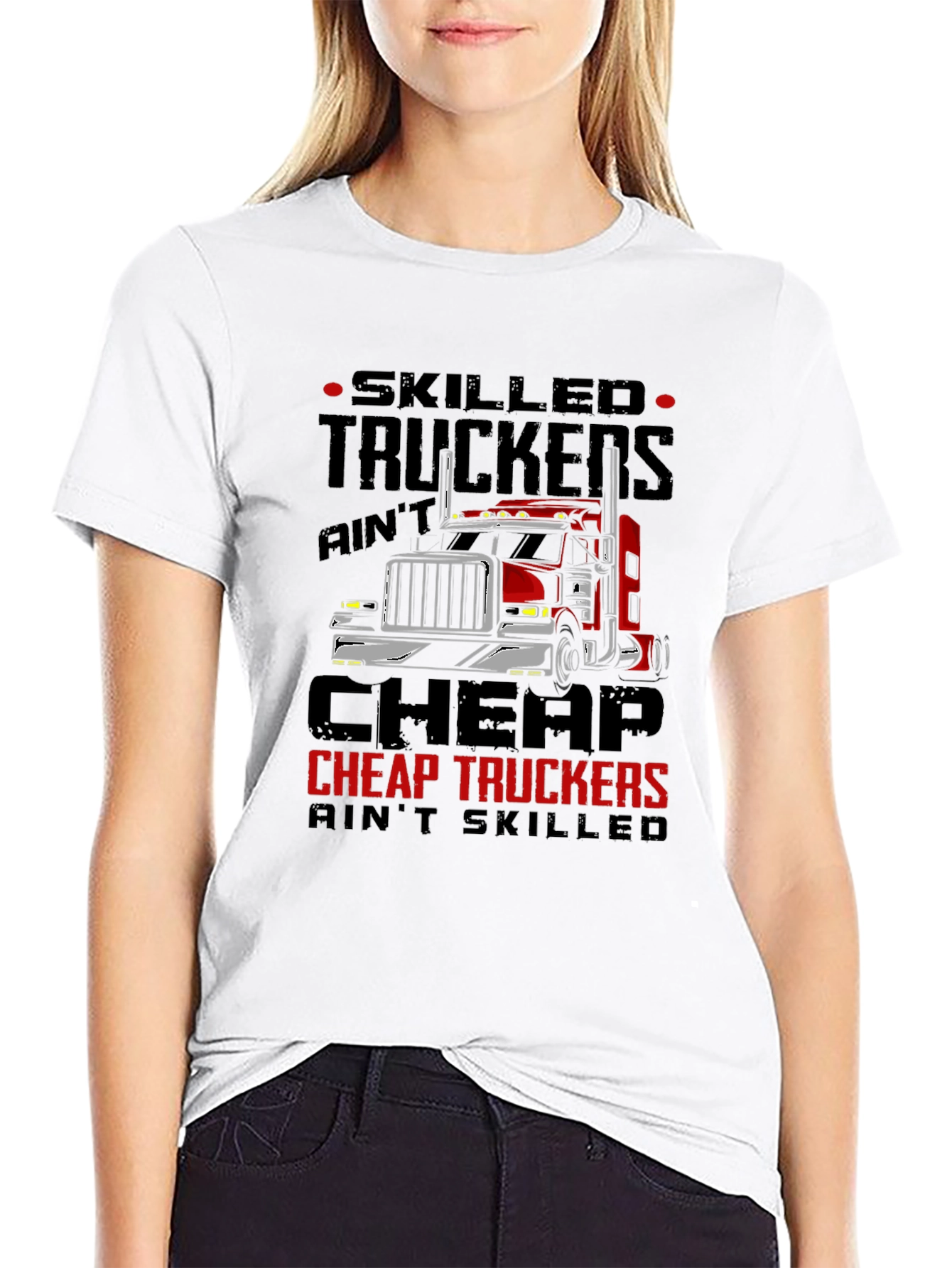 Skilled Truckers Graphic Tee - Black