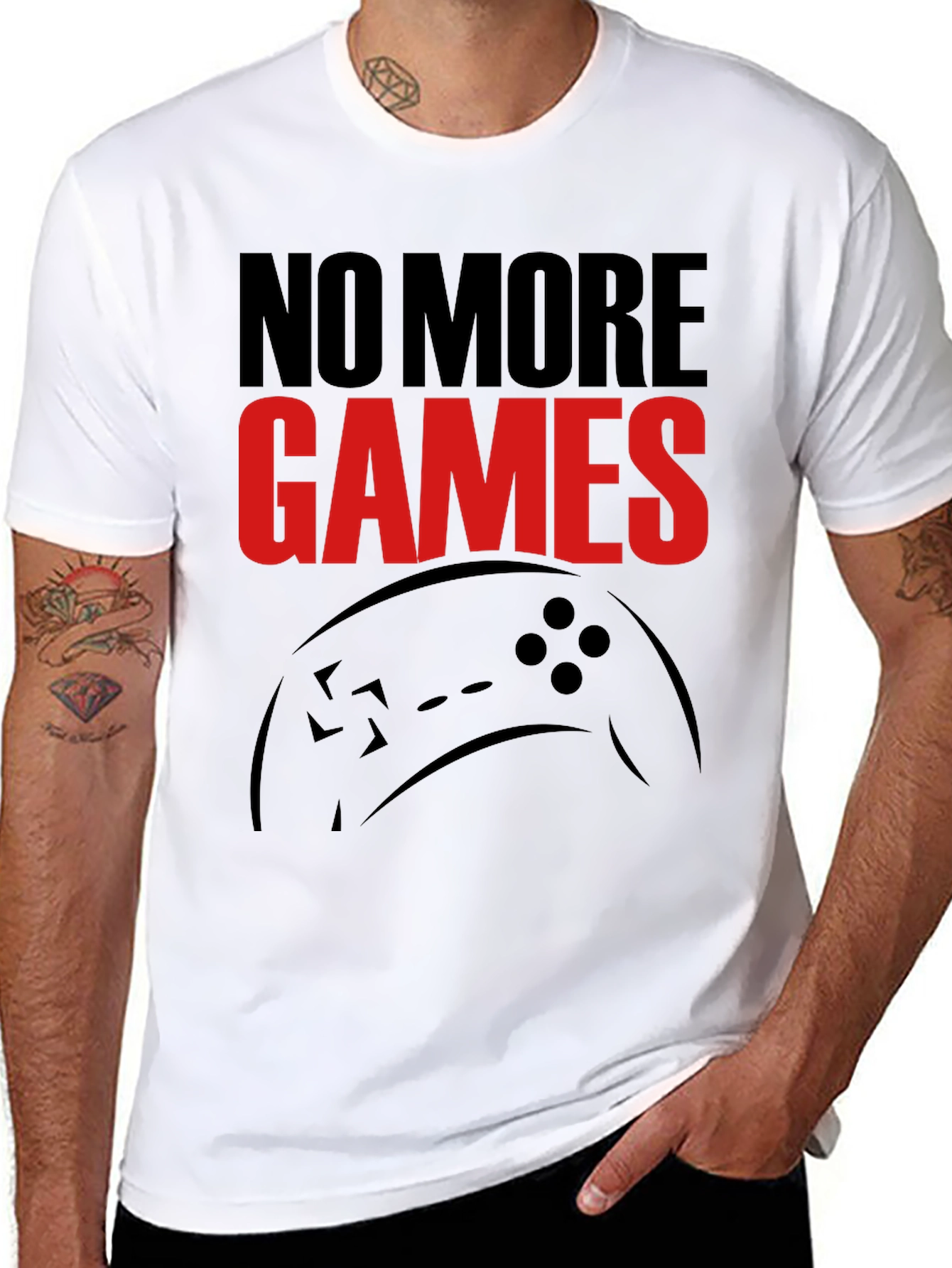 No More Games Graphic T-Shirt