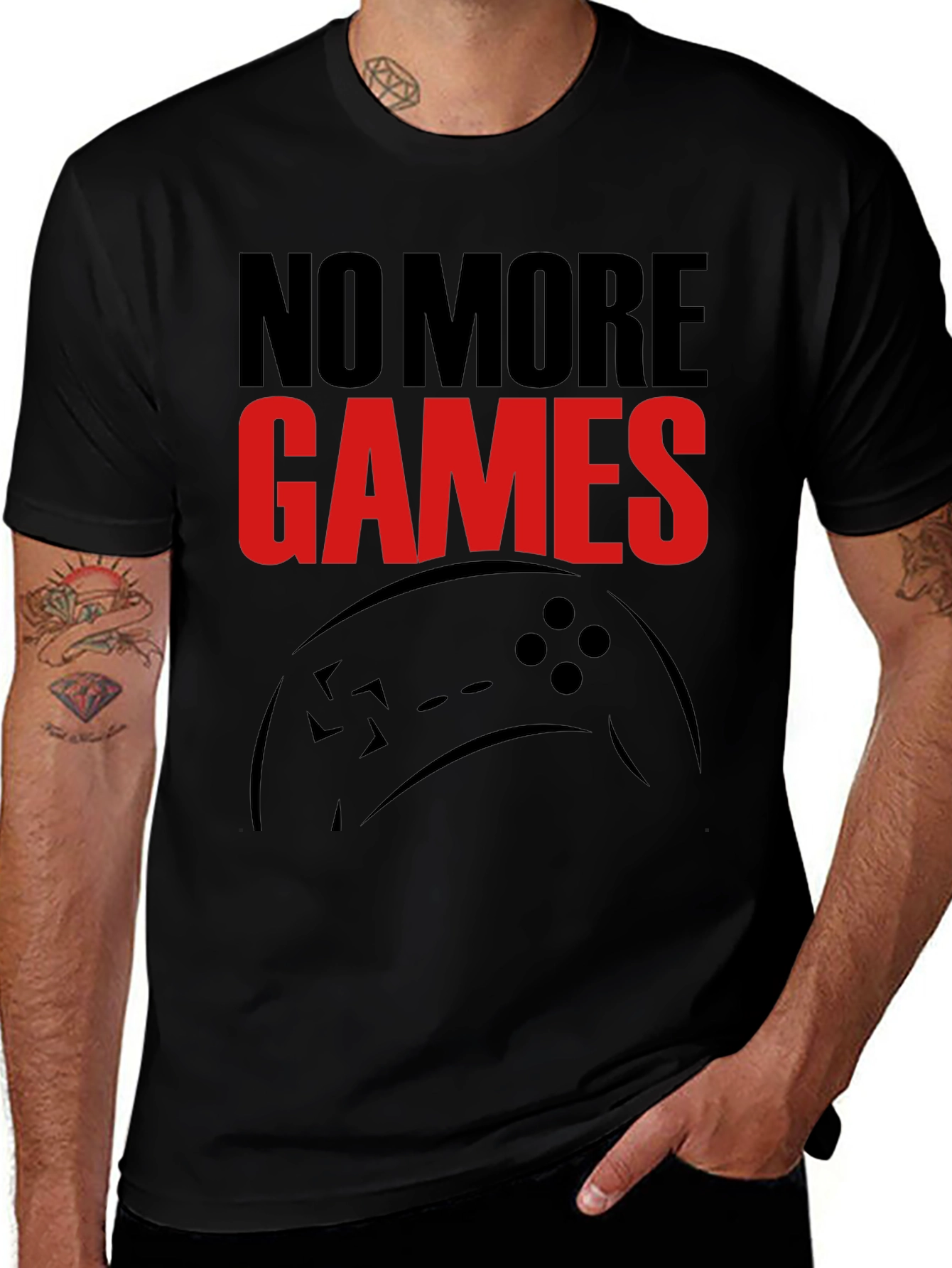 No More Games Graphic T-Shirt